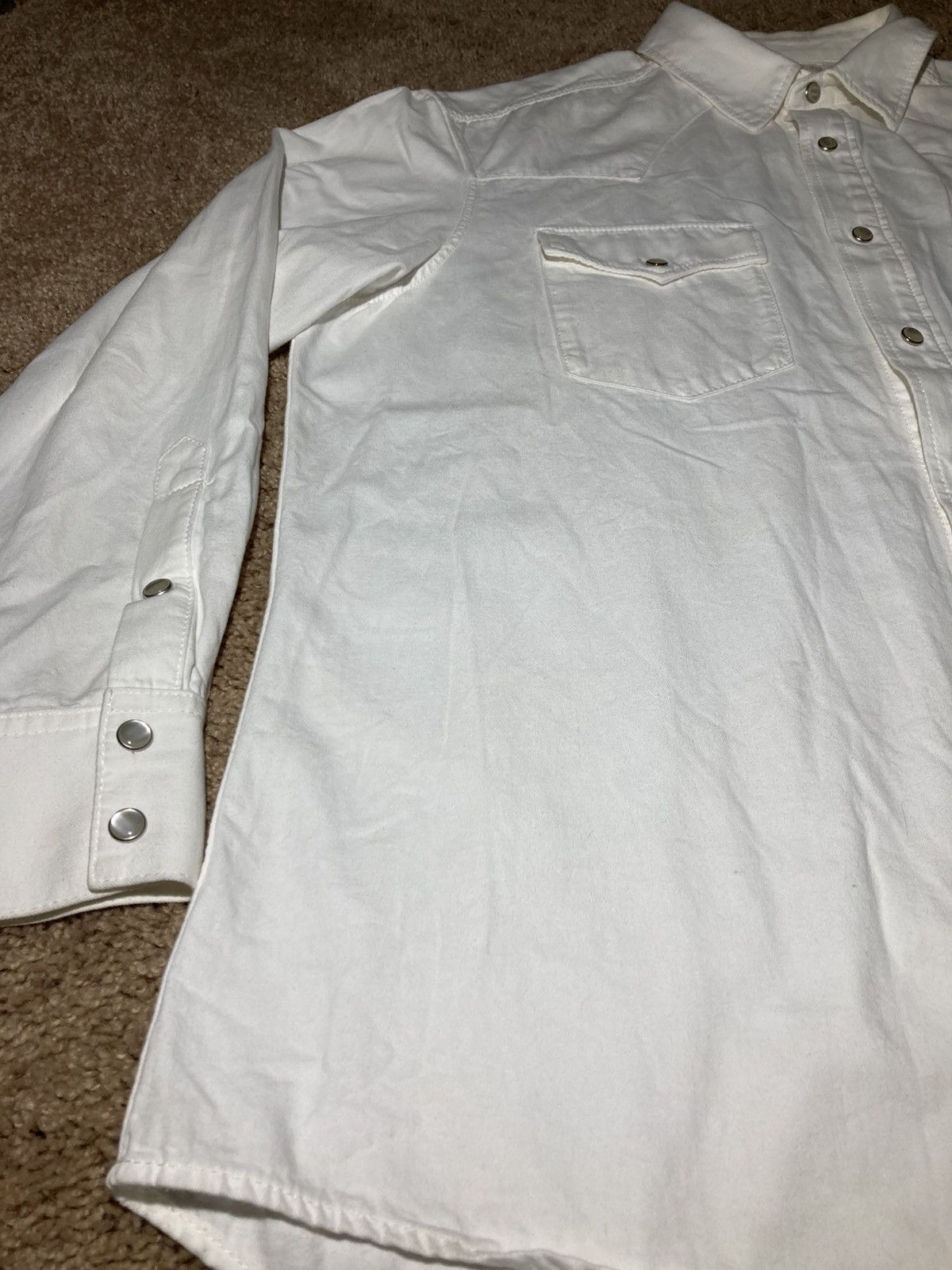 Celine AW23 Celine Western Shirt Relaxed Pearl 2023 Hedi Denim Slim Size US M / EU 48-50 / 2 - 7 Thumbnail