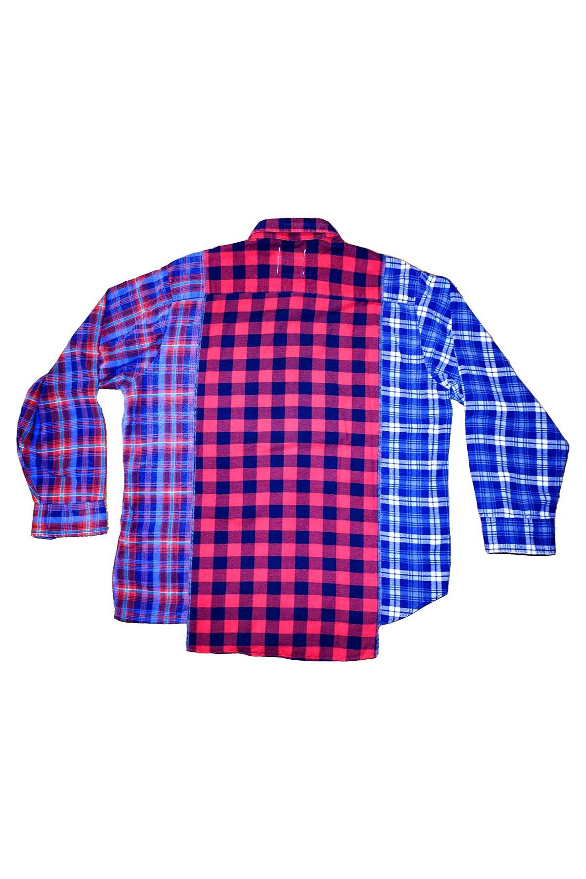 Takahiromiyashita The Soloist. Patchwork Checked Cotton-Flannel Shirt - Multi Size US M / EU 48-50 / 2 - 4 Thumbnail