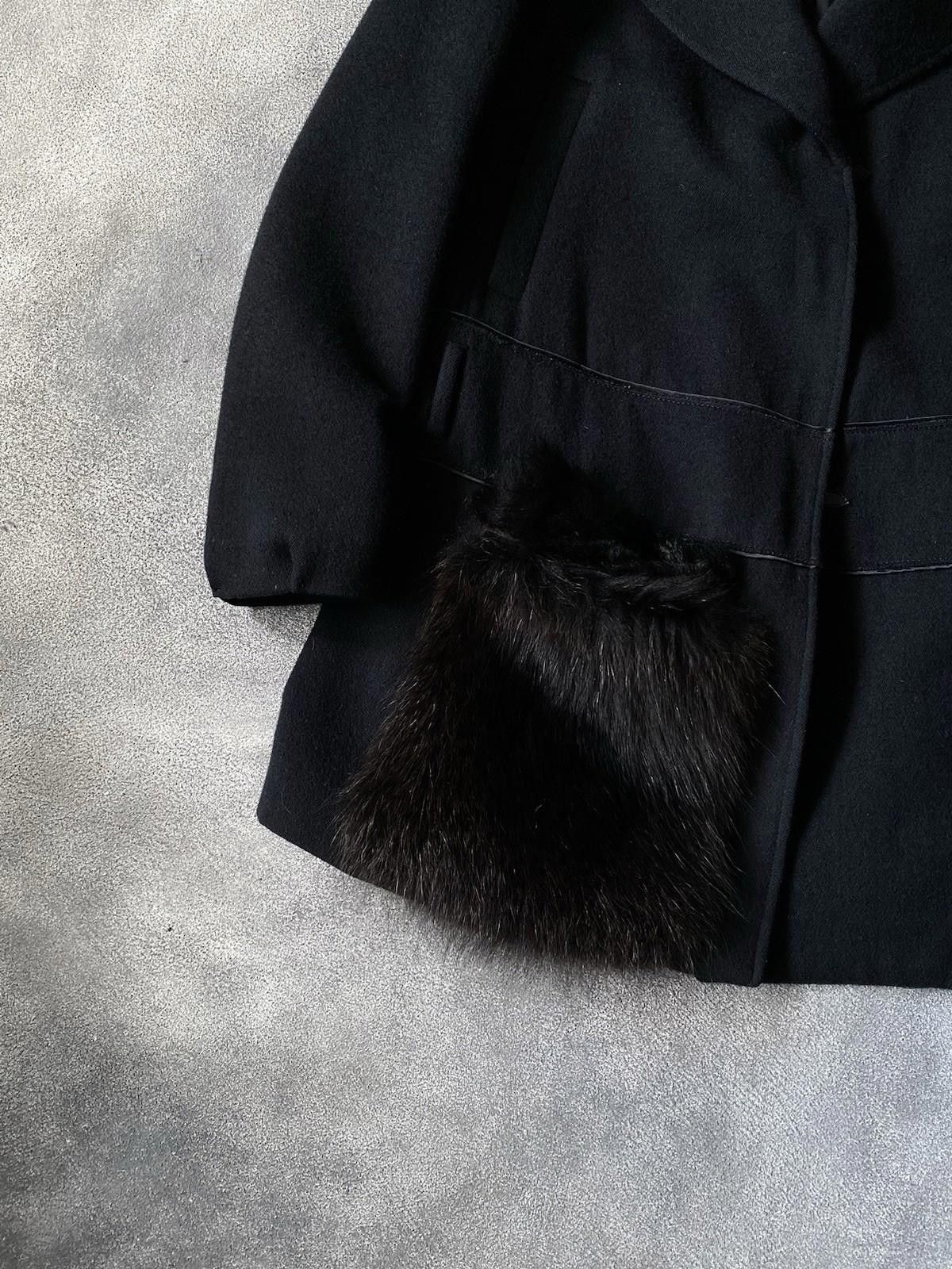 Prada FW2006 Prada Runway Fur Raccon Pocket / Wool Coat Women Size S / US 4 / IT 40 - 6 Thumbnail