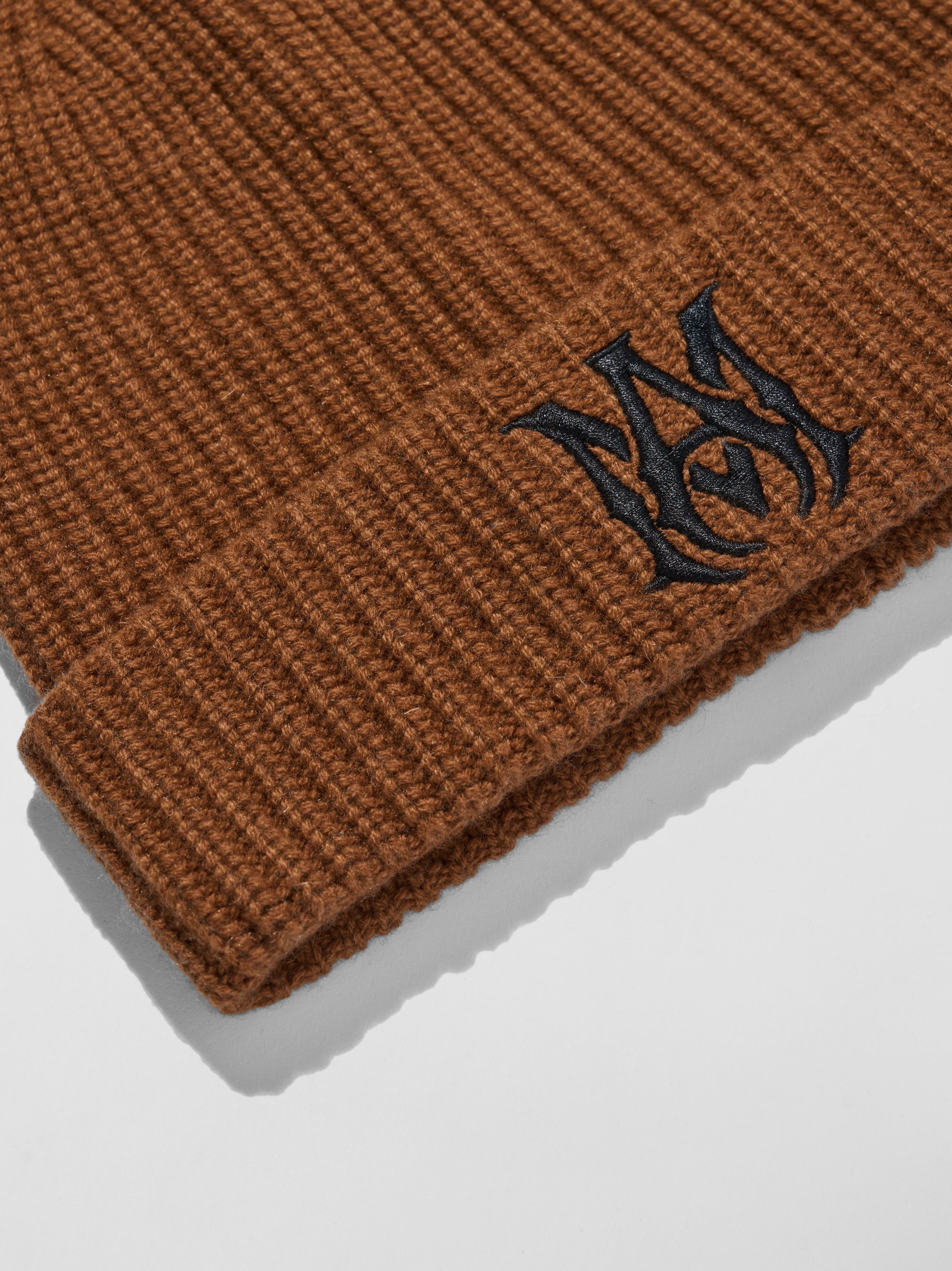 Amiri o1s1wg110925 Size: OS / MA Beanie Cap / Hat in Brown Size ONE SIZE - 2 Thumbnail