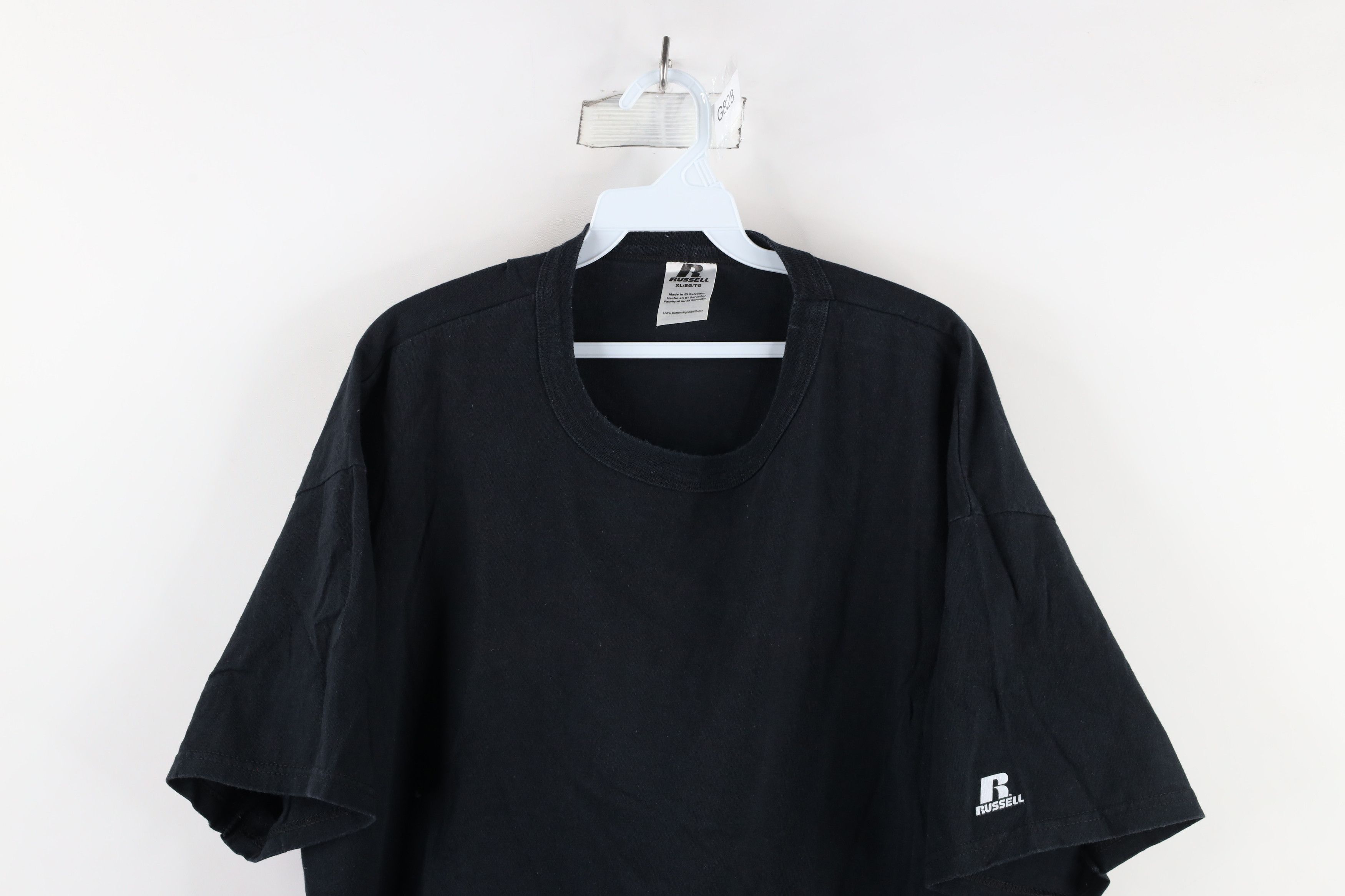 Russell Athletic × Vintage Vintage Russell Athletic Short Sleeve T-Shirt Black Cotton Size US XL / EU 56 / 4 - 2 Thumbnail