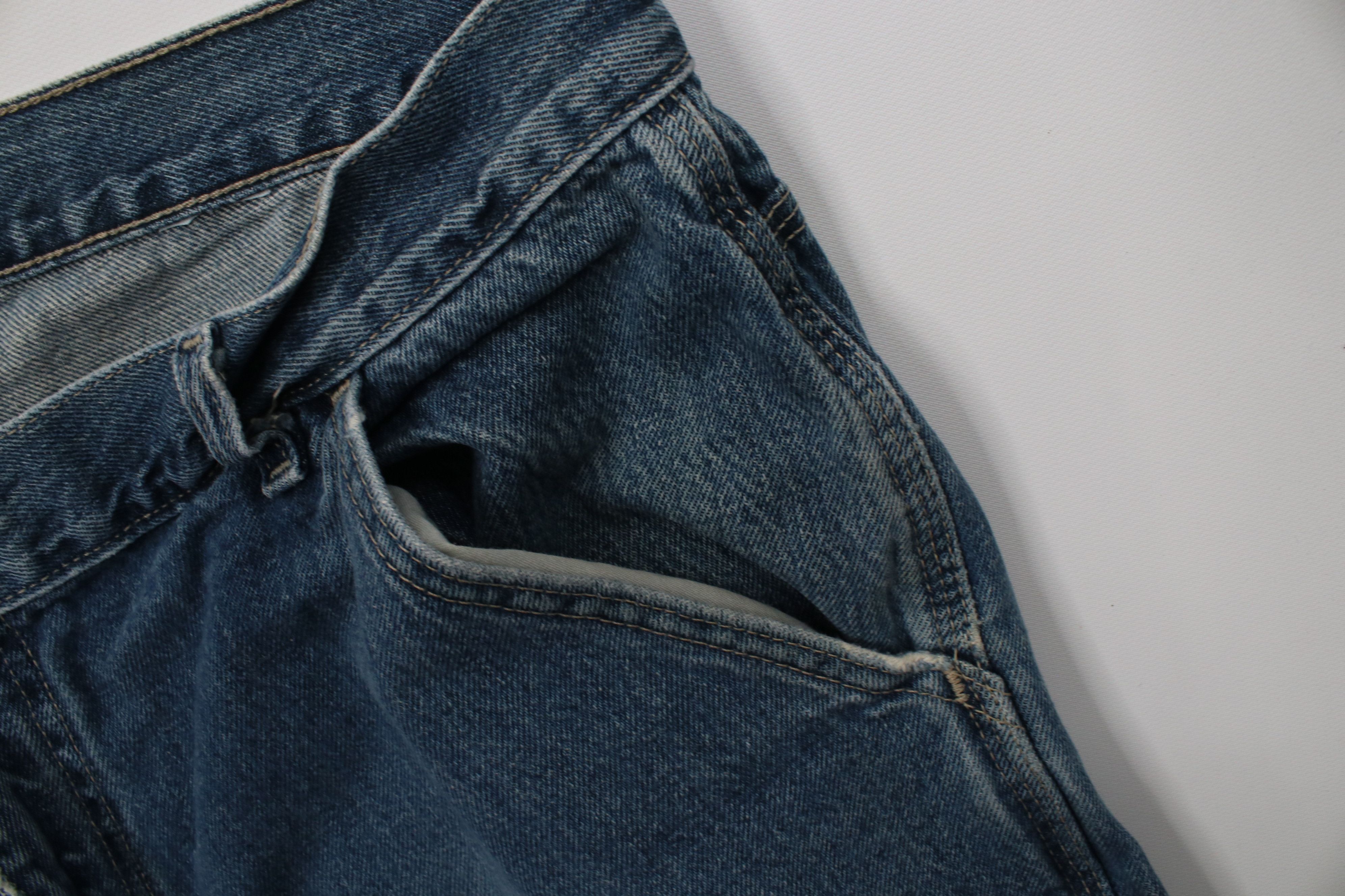 Vintage Vintage 90s Streetwear Wide Leg Dungaree Denim Jeans Blue Size US 34 / EU 50 - 10 Thumbnail