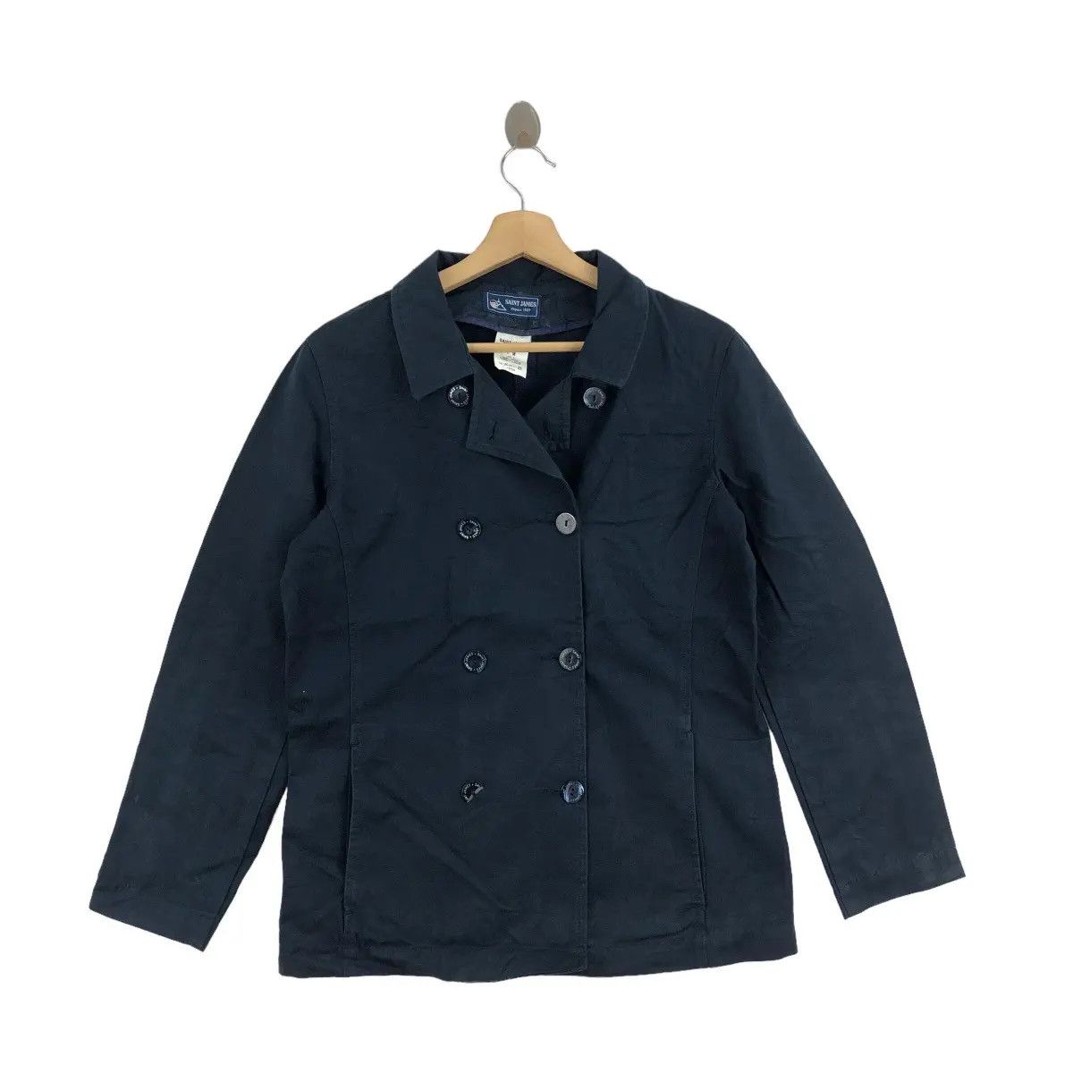 Saint James Vtg SAINT JAMES PARIS 1889 Cotton Peacoat Sport Coat Blazer Size M / US 6-8 / IT 42-44 - 1 Thumbnail