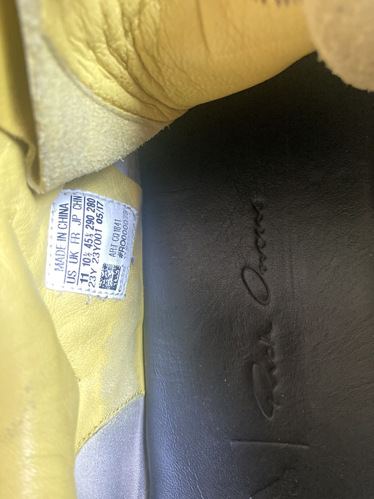Adidas × Rick Owens Rick Owens x Adidas Yellow Level Runner Size US 11 / EU 44 - 8 Thumbnail