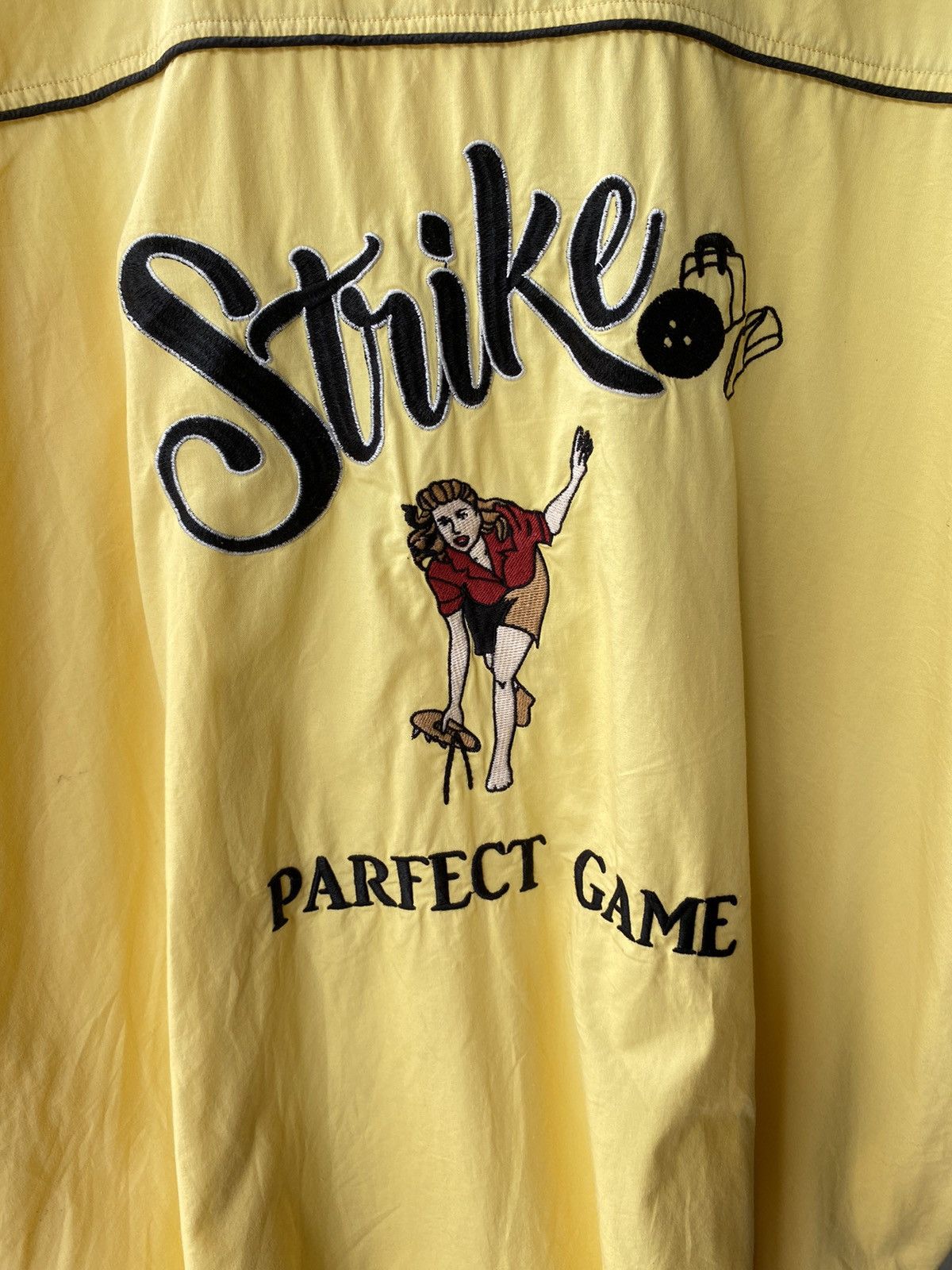Vintage SOFT & HARD Double Name Embroidery Oversized Bowling Shirt Size XL / US 12-14 / IT 48-50 - 4 Thumbnail