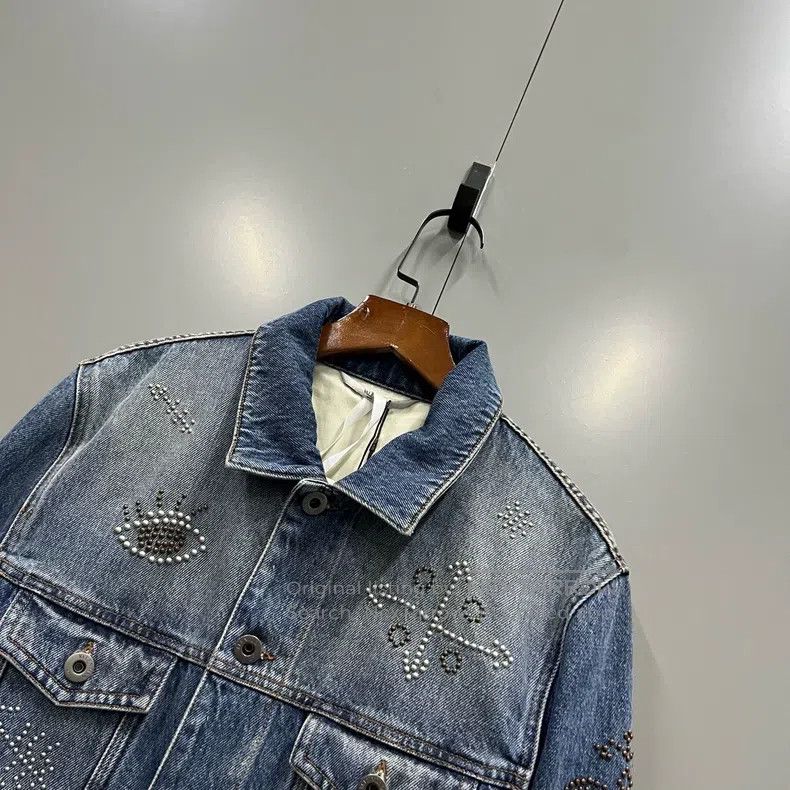 Valentino Valentino Beaded embroidered denim jacket Size M / US 6-8 / IT 42-44 - 3 Thumbnail