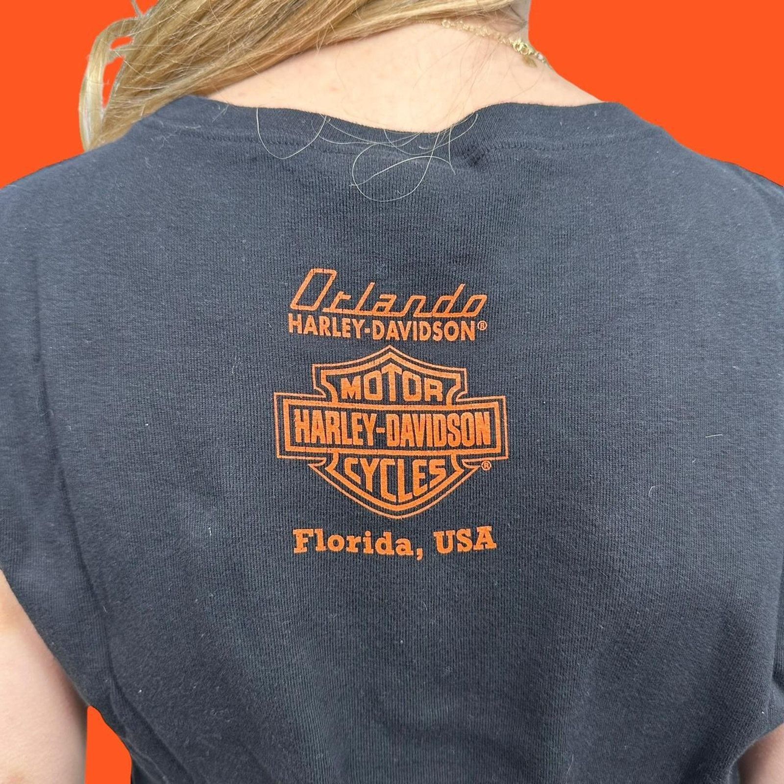 Harley Davidson Vintage Woman’s Harley Davidson Live To Ride Tee Rhinestone Size M / US 6-8 / IT 42-44 - 5 Thumbnail