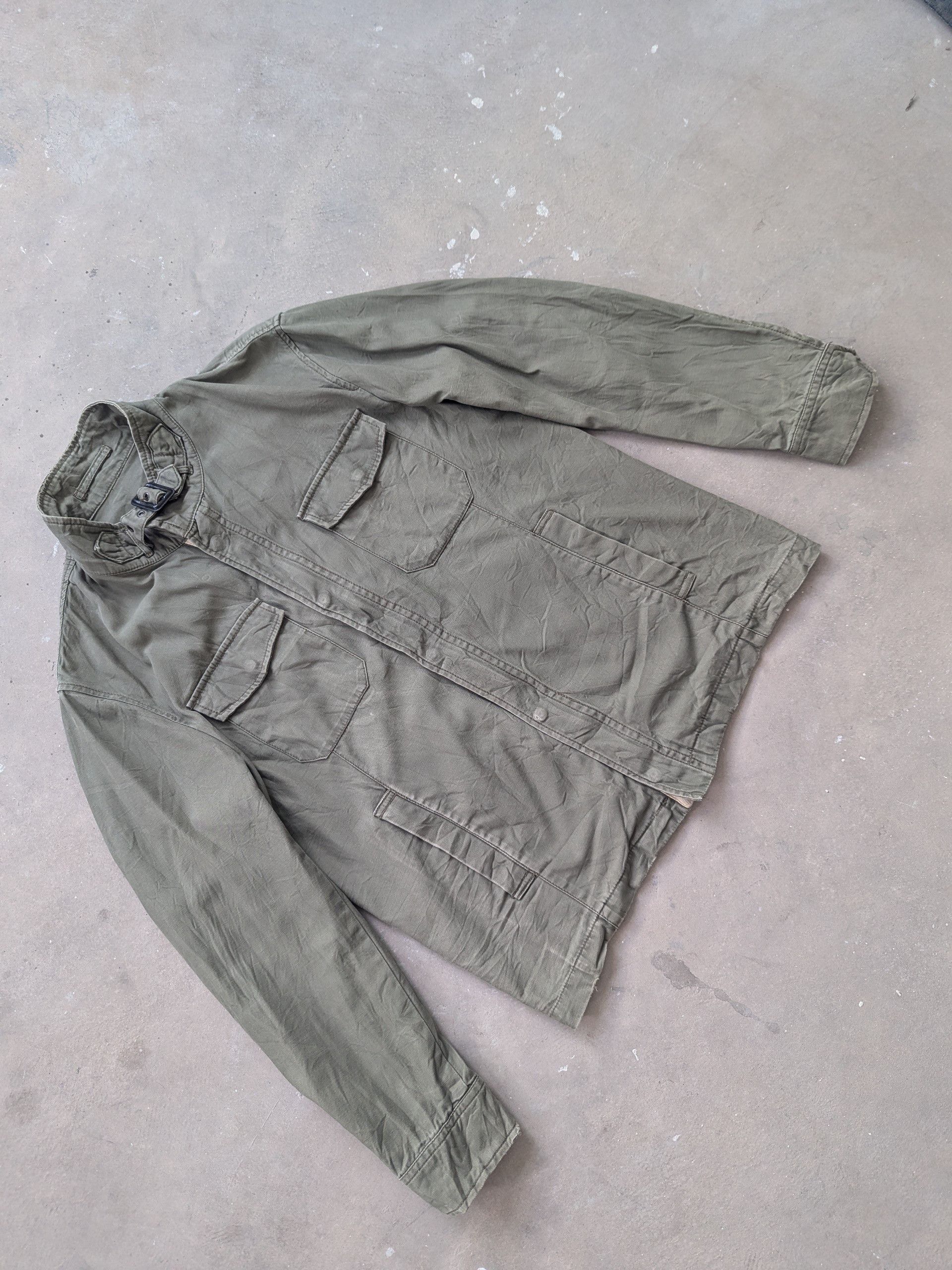 Japanese Brand × Vintage Vintage 1990s PBI Jacket Army Style Distressed Size M / US 6-8 / IT 42-44 - 3 Thumbnail