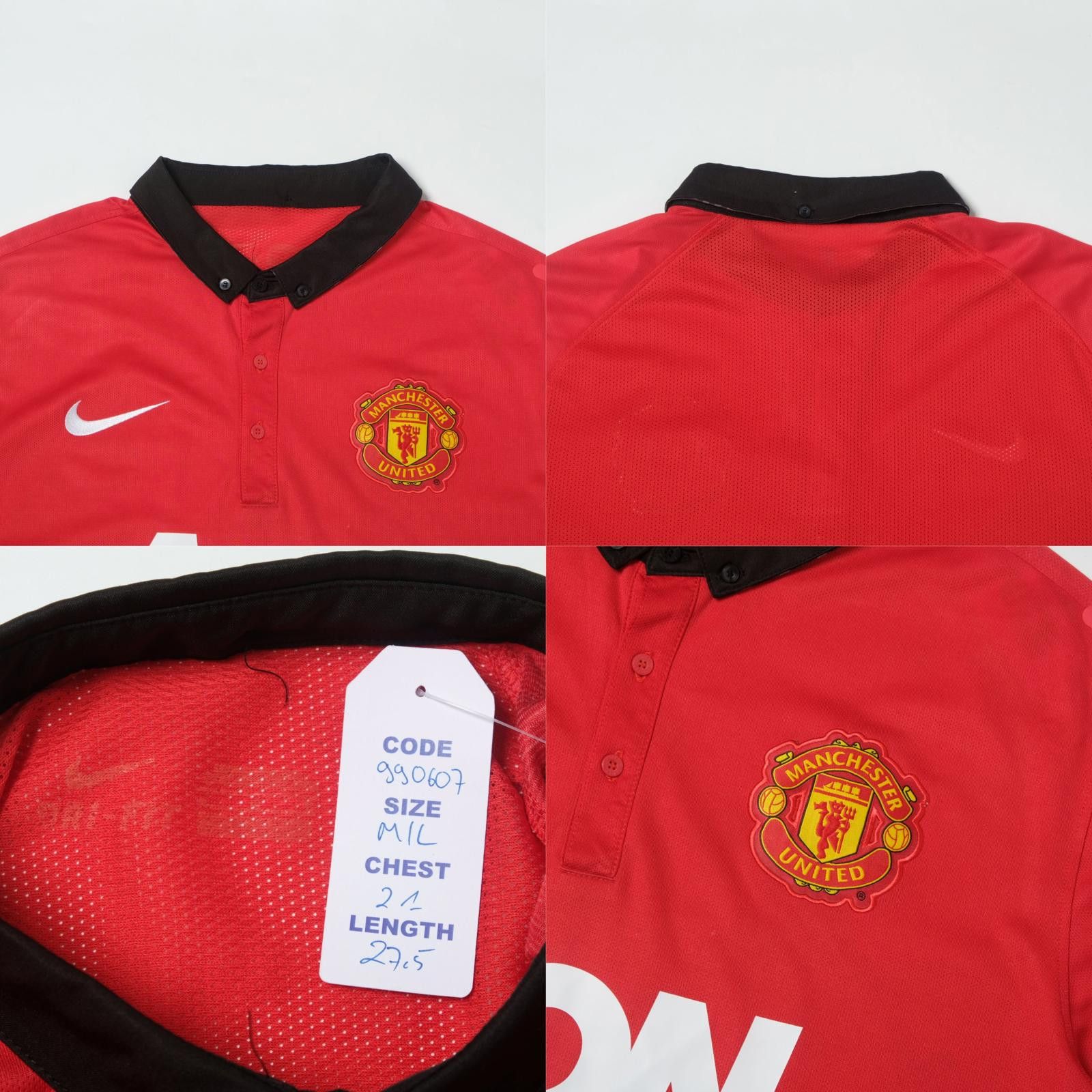 Nike 2013/14 Manchester United Home Shirt (M/L) Size US L / EU 52-54 / 3 - 4 Thumbnail