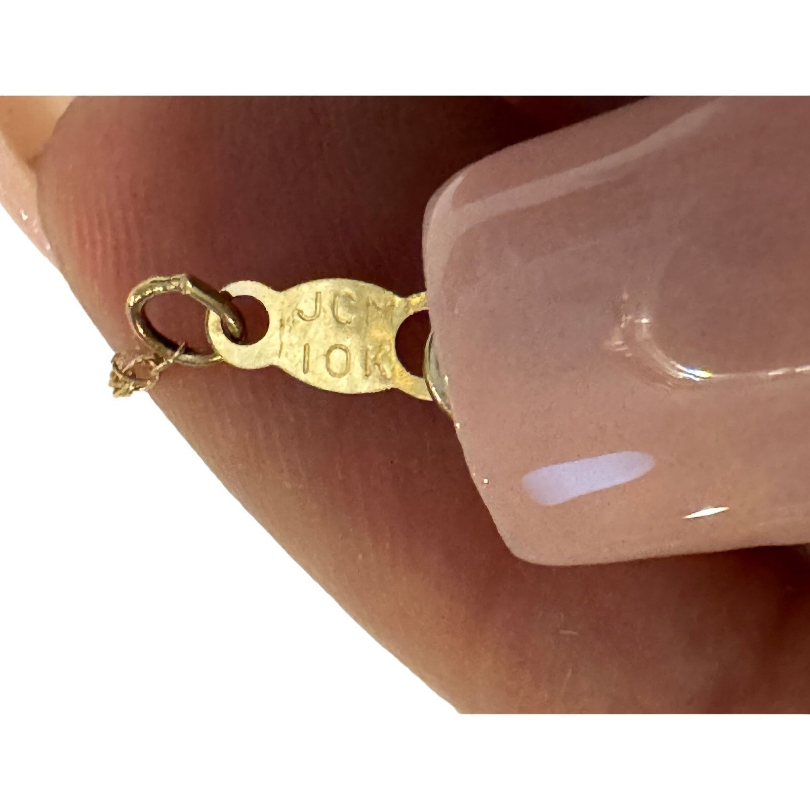 The Unbranded Brand Natural Ruby Diamond Solid 10k Yellow Gold Pendant Necklace Size ONE SIZE - 4 Thumbnail