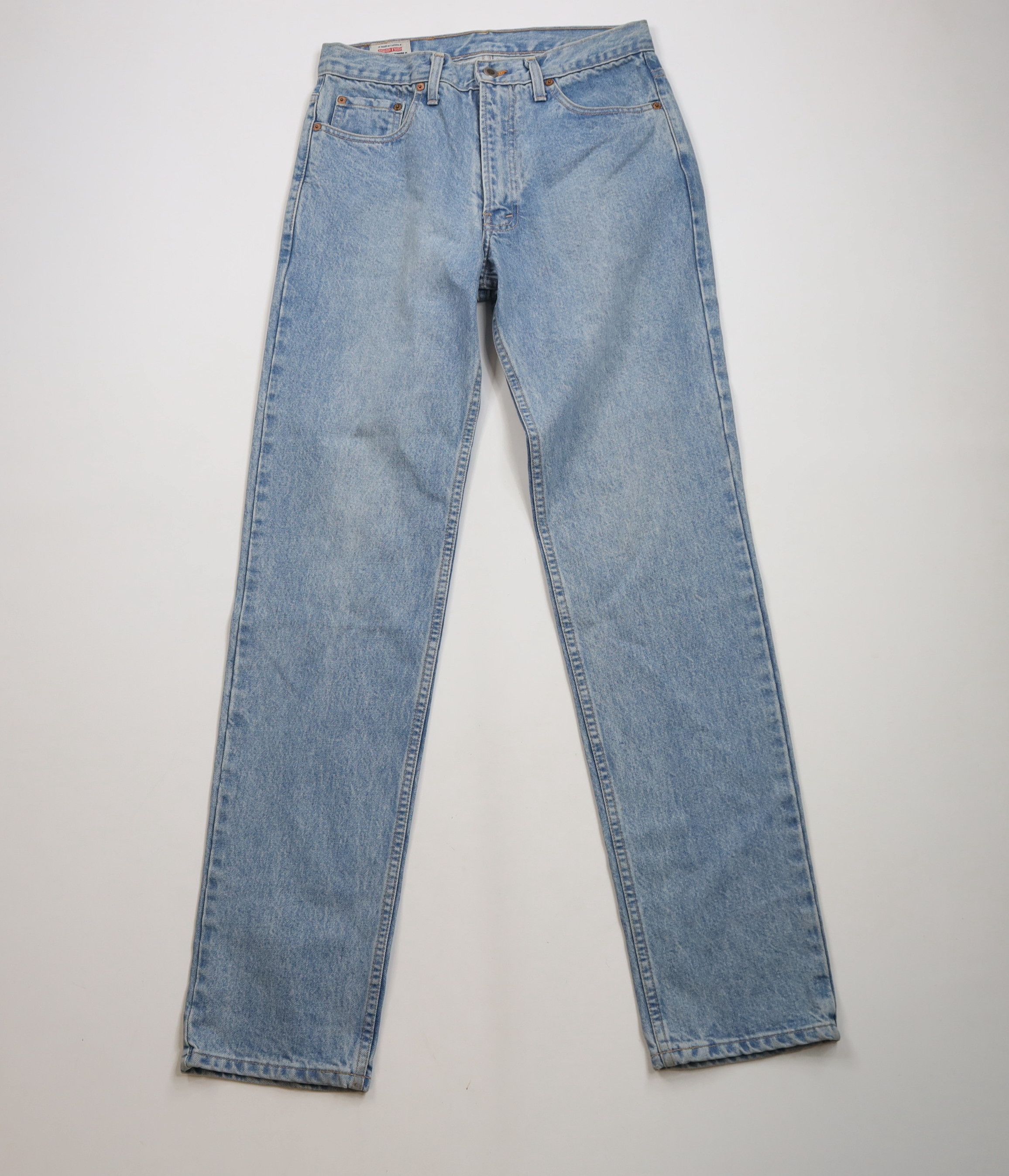 Vintage Vintage 90s Streetwear Straight Leg Denim Jeans Blue Cotton Size US 31 - 1 Thumbnail