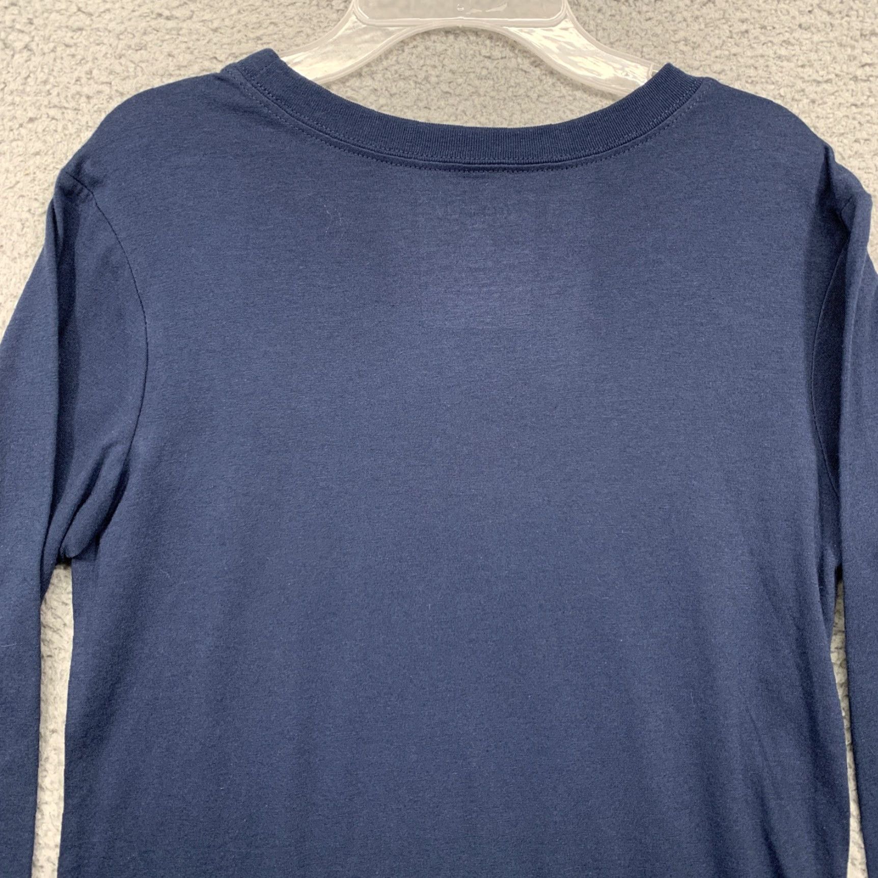 Vintage Zoe + Liv T-Shirt XS Long Sleeve Navy Blue White Hugs & Knishes NWT Womens Casual Knit Cotton Blend Size XS / US 0-2 / IT 36-38 - 5 Thumbnail