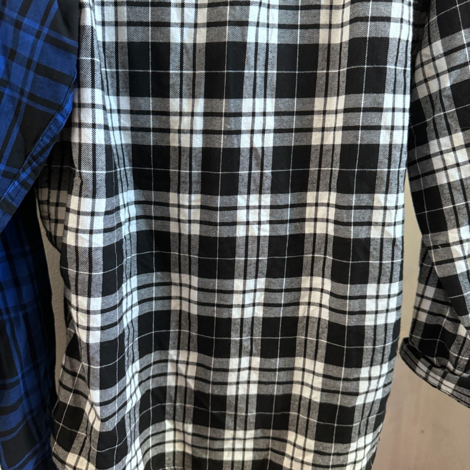 Midnight Studios Midnight Studios Multi Colored Blue Plaid Flannel Shirt XL Size US XL / EU 56 / 4 - 9 Thumbnail