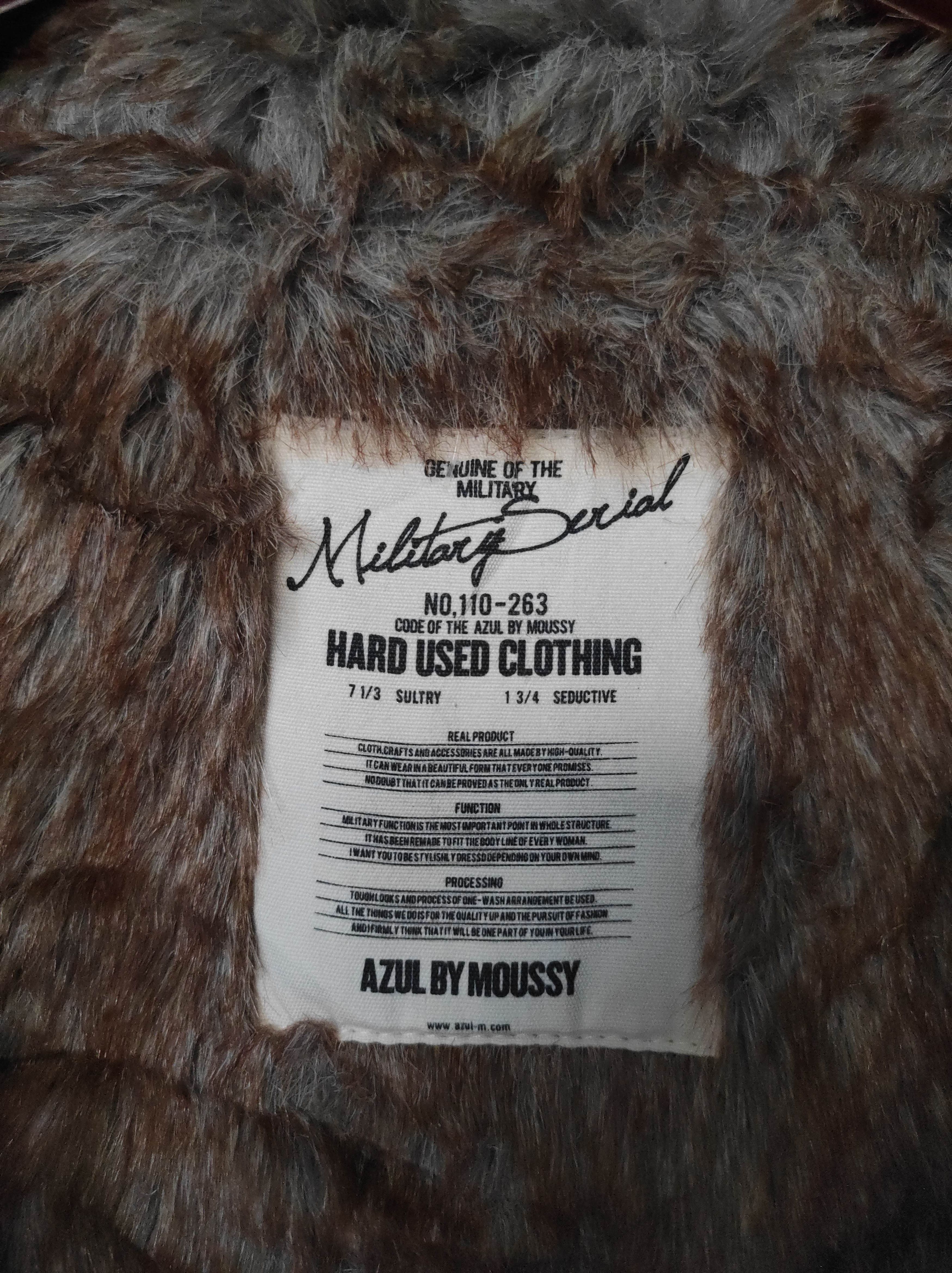 MOUSSY Azul by Moussy Military Fur Hoodie Jacket i6w9 LGB style Size US S / EU 44-46 / 1 - 10 Thumbnail