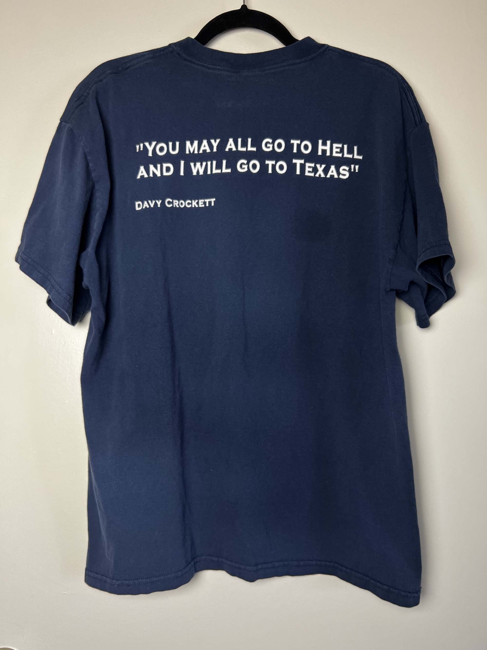 Vintage Vintage Y2K Texas Lone Star State - Davy Crockett Quote Tee Size US L / EU 52-54 / 3 - 9 Thumbnail
