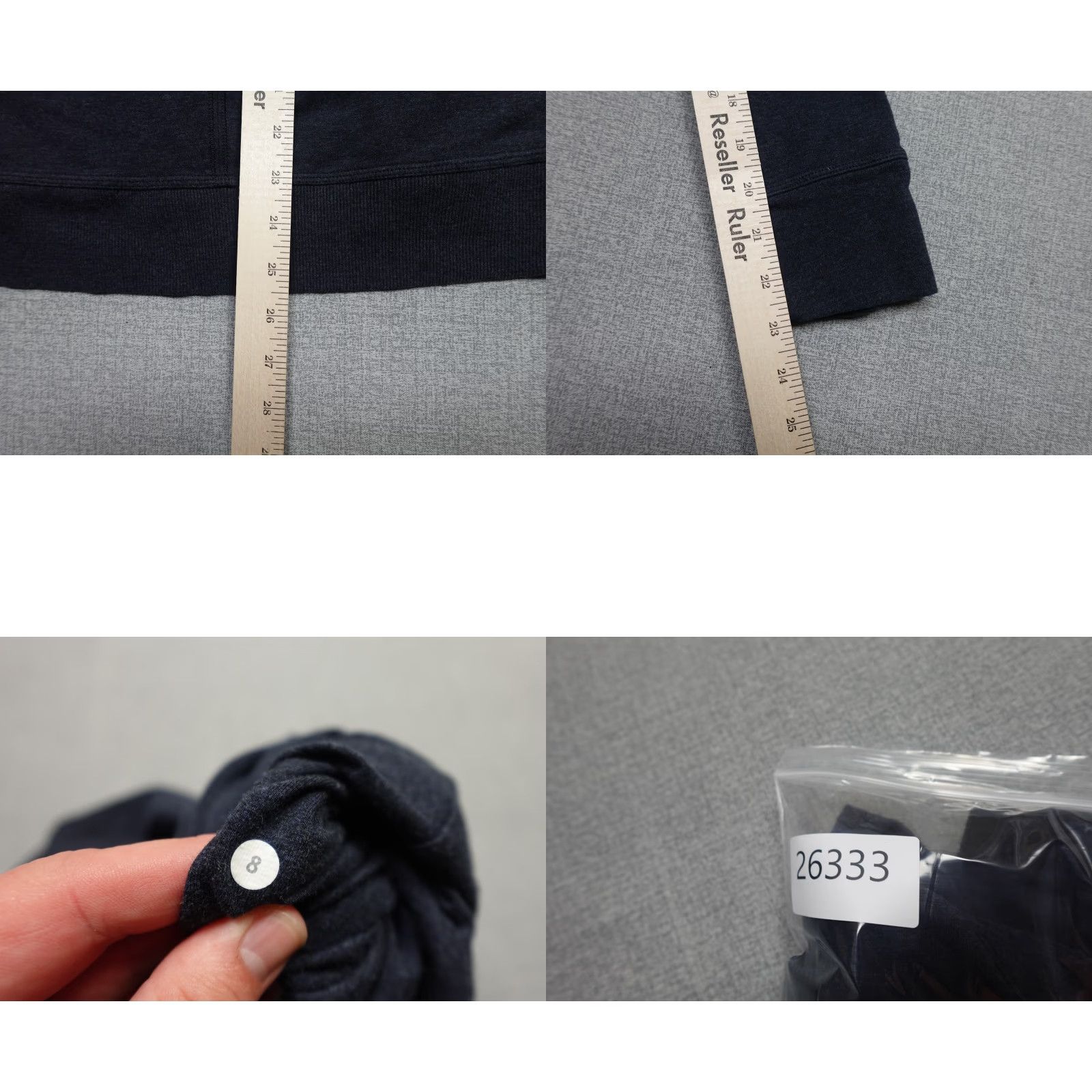 Lululemon Lululemon Hoodie Womens 8 Black Long Sleeve Pullover Athletic Yoga Sweatshirt Size M / US 6-8 / IT 42-44 - 8 Thumbnail