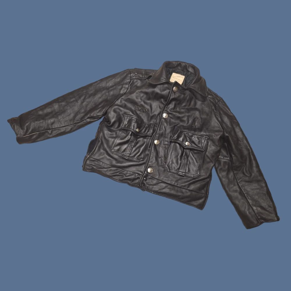 Vintage VINTAGE Taylor’s Leatherwear Motorcycle Jacket Black USA 40 S Men Leather Jacket Motorcycle 40 S Black Vintage Mens Size US XXS / EU 40 - 1 Thumbnail