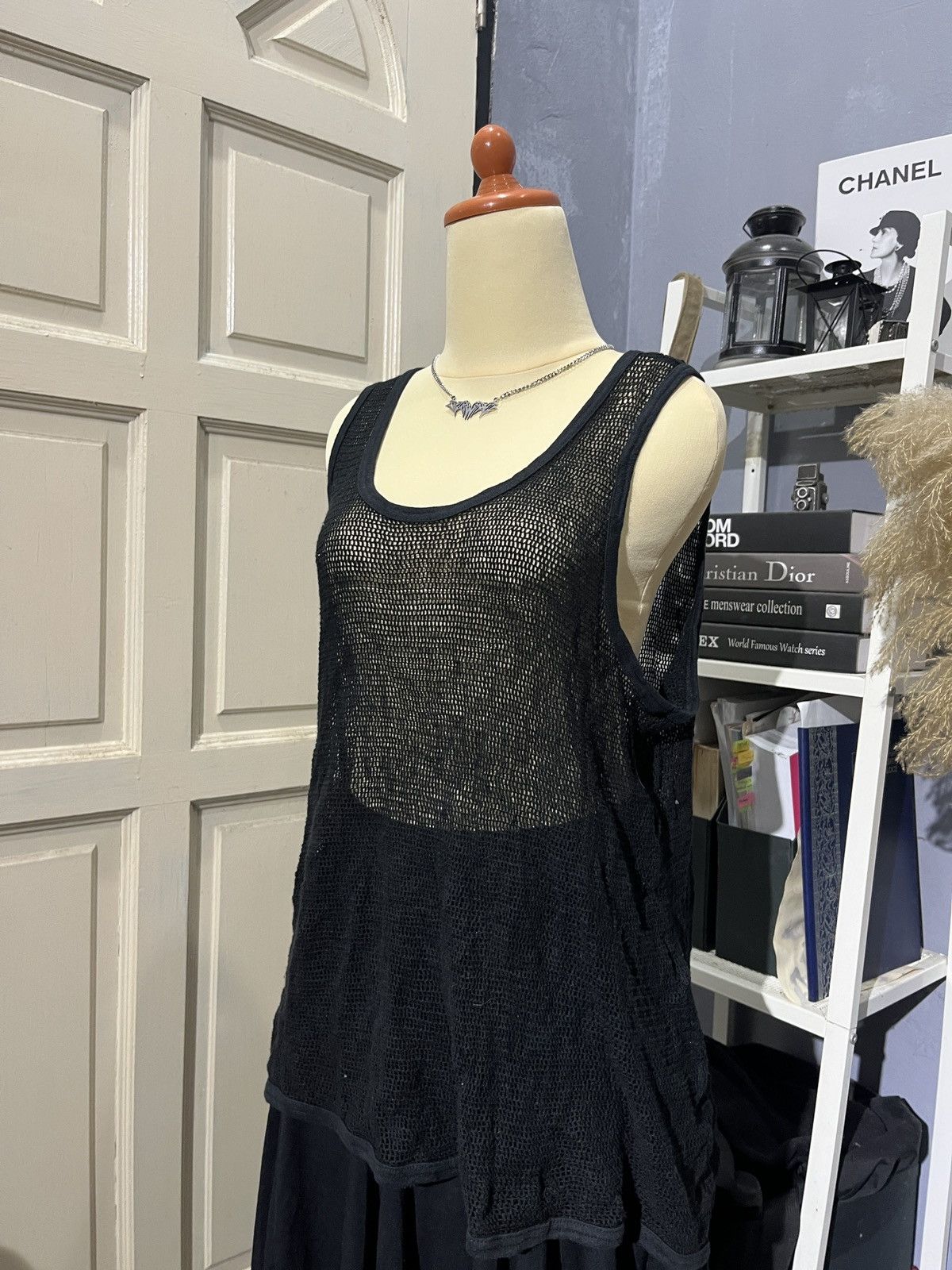 Beams Plus × Issey Miyake × Japanese Brand Black Tank Top Fish Net Beam Size M / US 6-8 / IT 42-44 - 2 Thumbnail