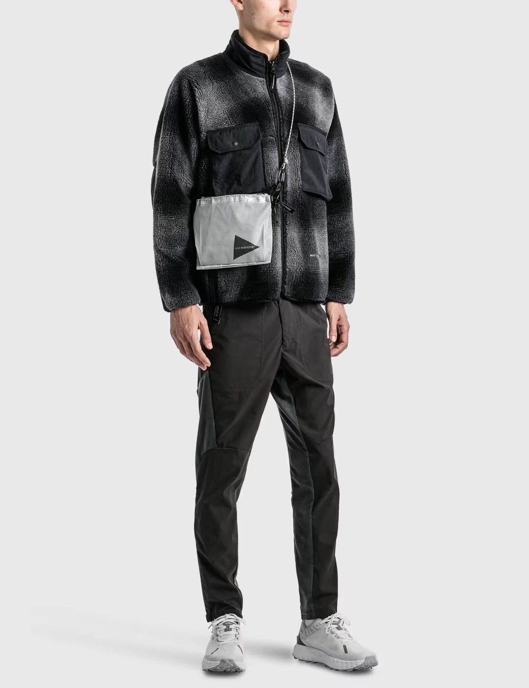 And Wander Check Boa Jacket Black Size US L / EU 52-54 / 3 - 7 Thumbnail