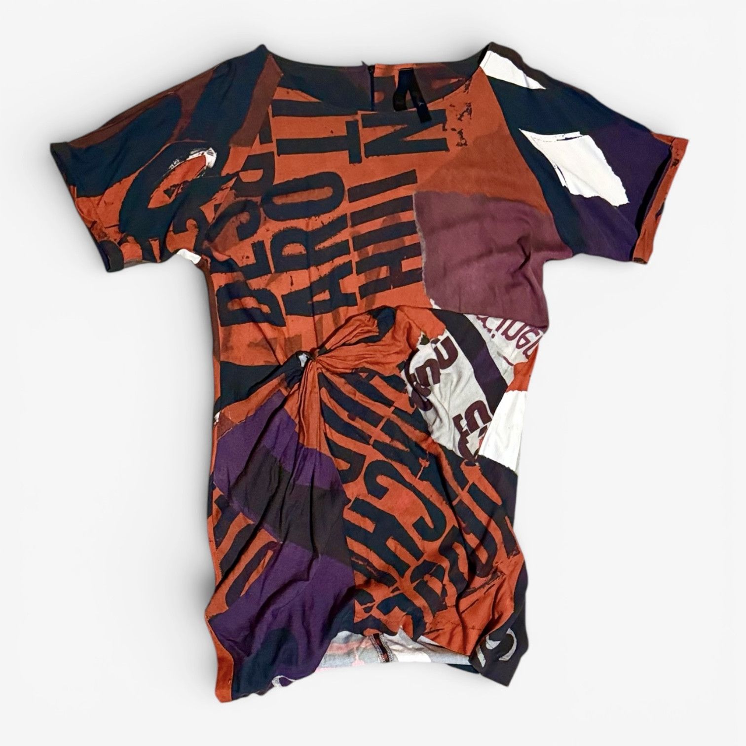 Desigual Desigual Dress Newspaper Print Y2K Size L / US 10 / IT 46 - 16 Thumbnail