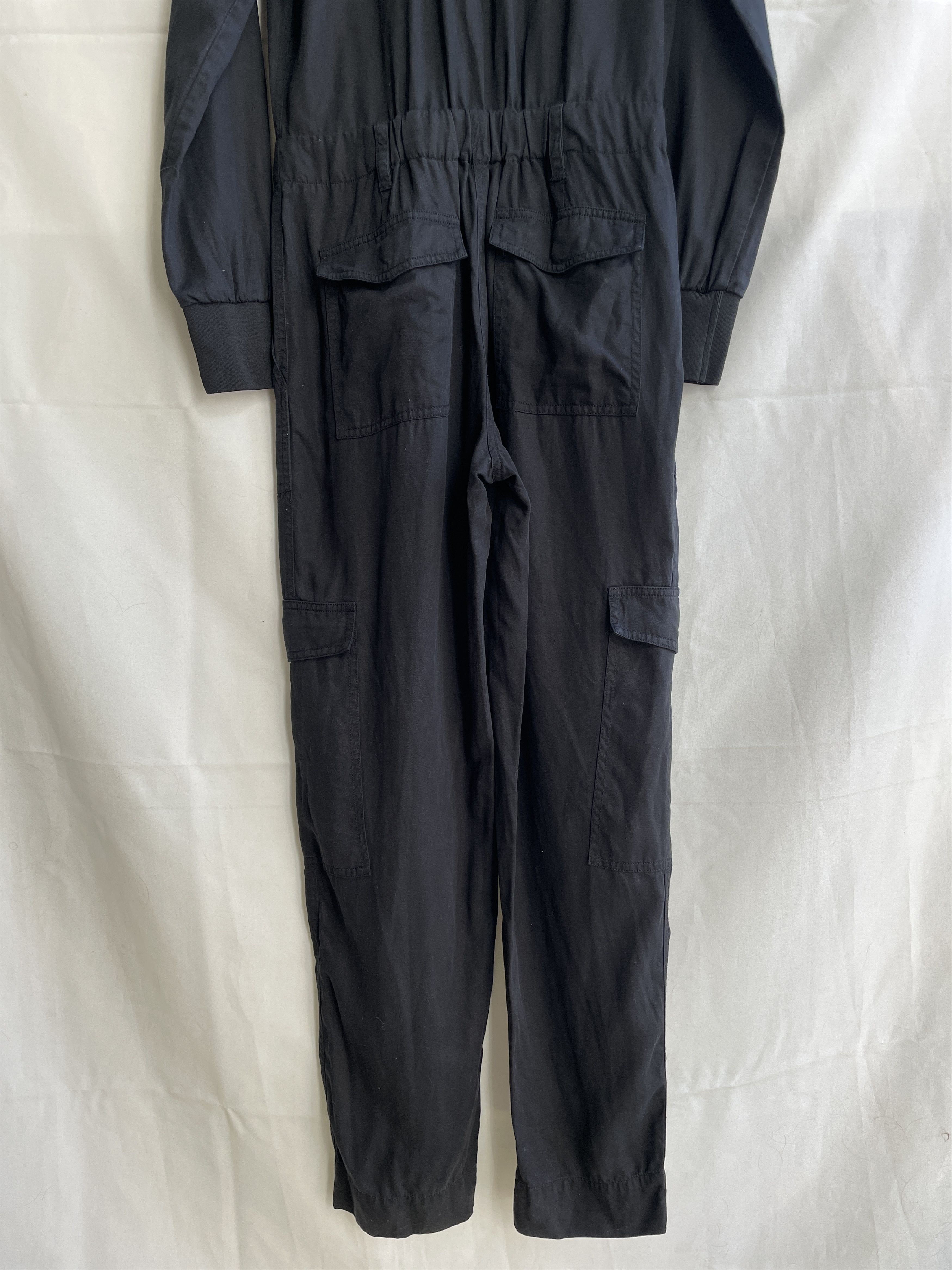 ME+EM Me+Em Lyocell Linen Black Jumpsuit Size UK 6 Size 26" / US 2 / IT 38 - 8 Thumbnail