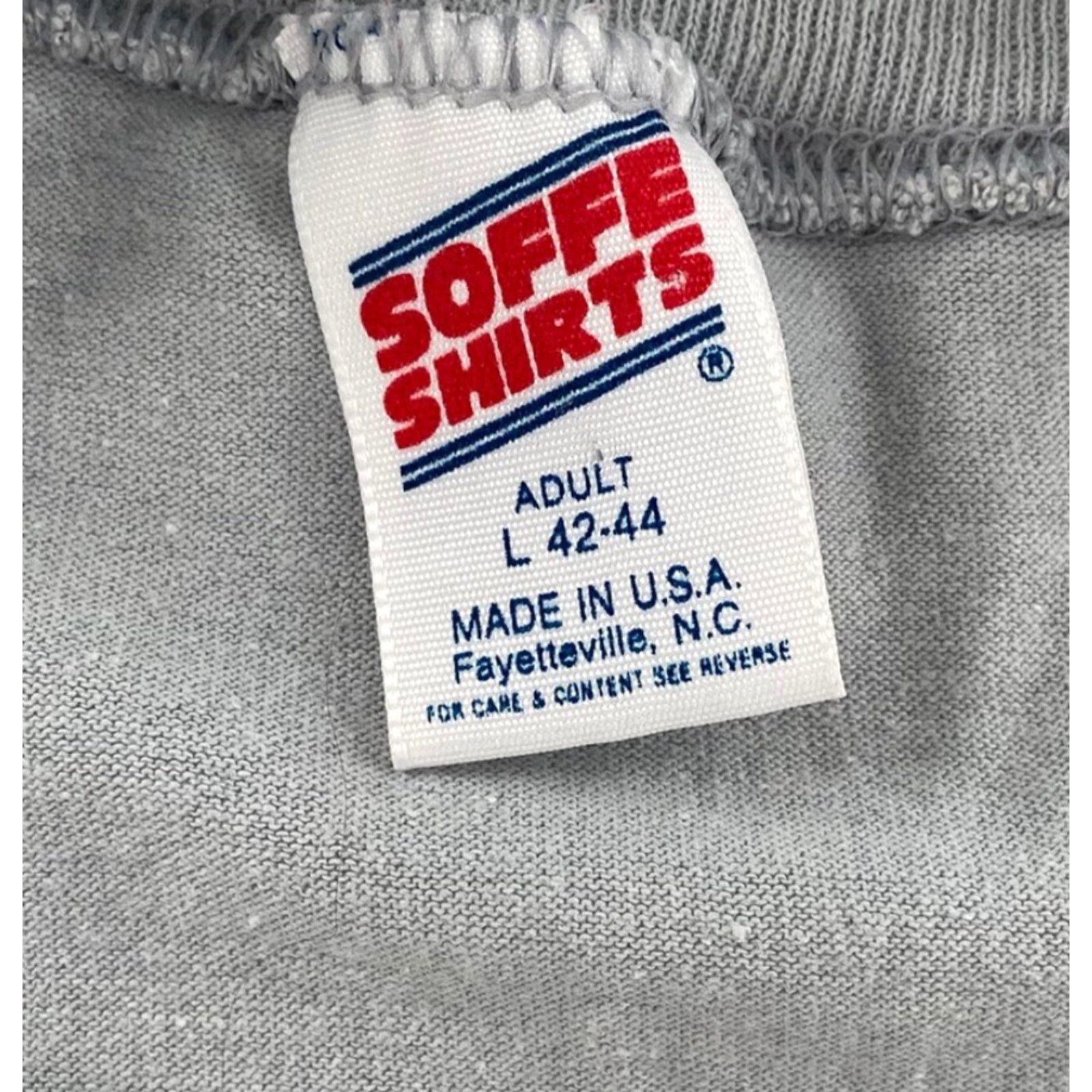 Vintage VINTAGE Soffe Army National Guard Camp Shelby Flag Shirt Adult Large Gray T-Shirt Mens 90s Size US L / EU 52-54 / 3 - 5 Thumbnail