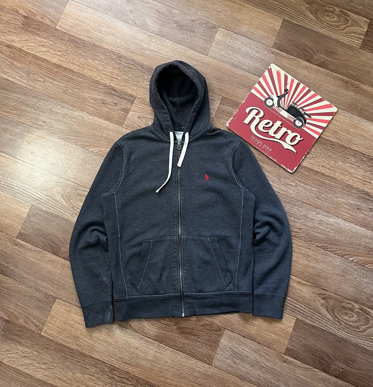 Polo Ralph Lauren Vintage Polo Ralph Lauren Full Zip Up Hoodie Size US M / EU 48-50 / 2 - 1 Thumbnail