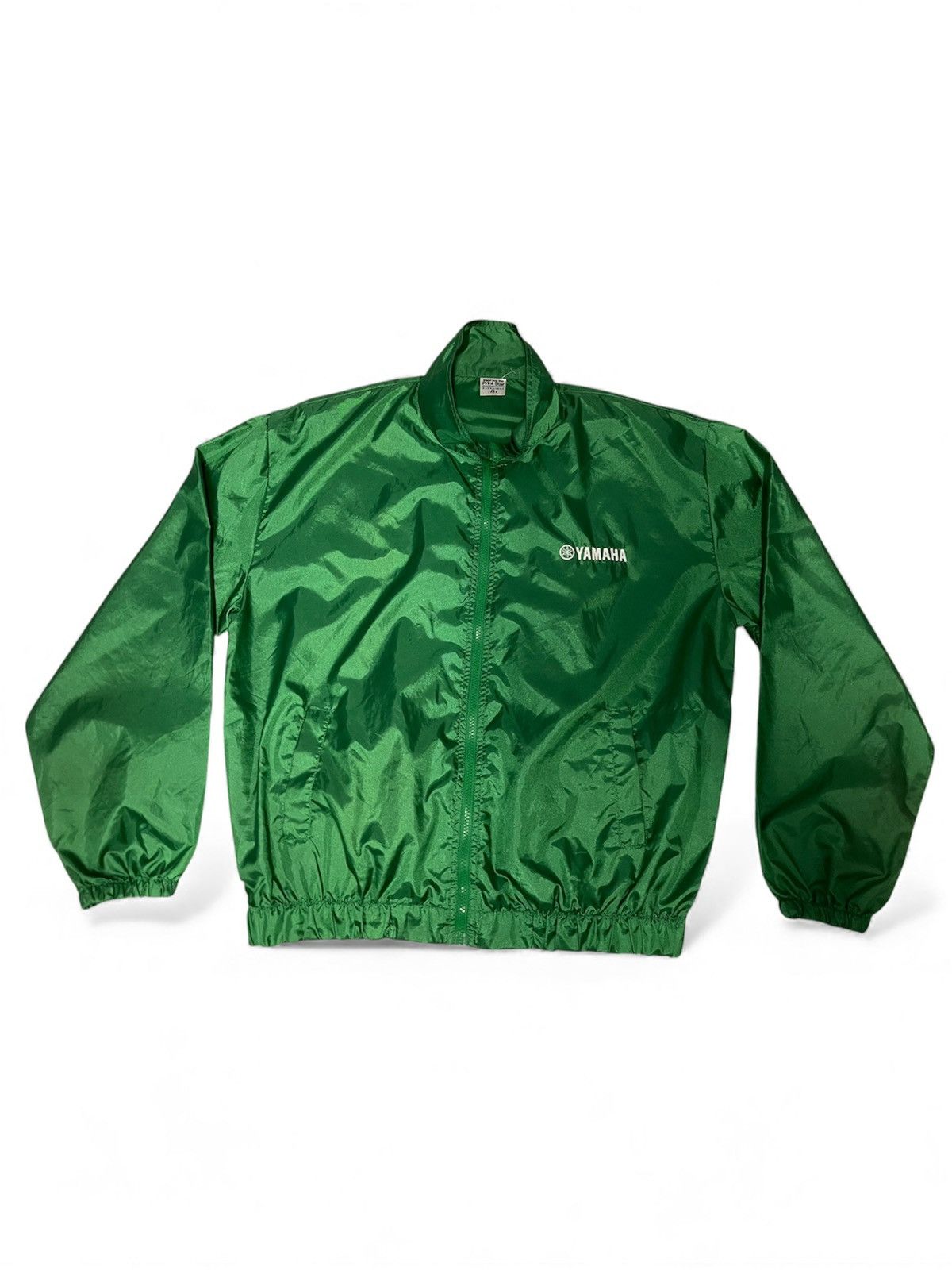 Yamaha 🌟 Vintage Green Yamaha Nylon Windbreaker Jacket - Print Star Size US M / EU 48-50 / 2 - 1 Thumbnail