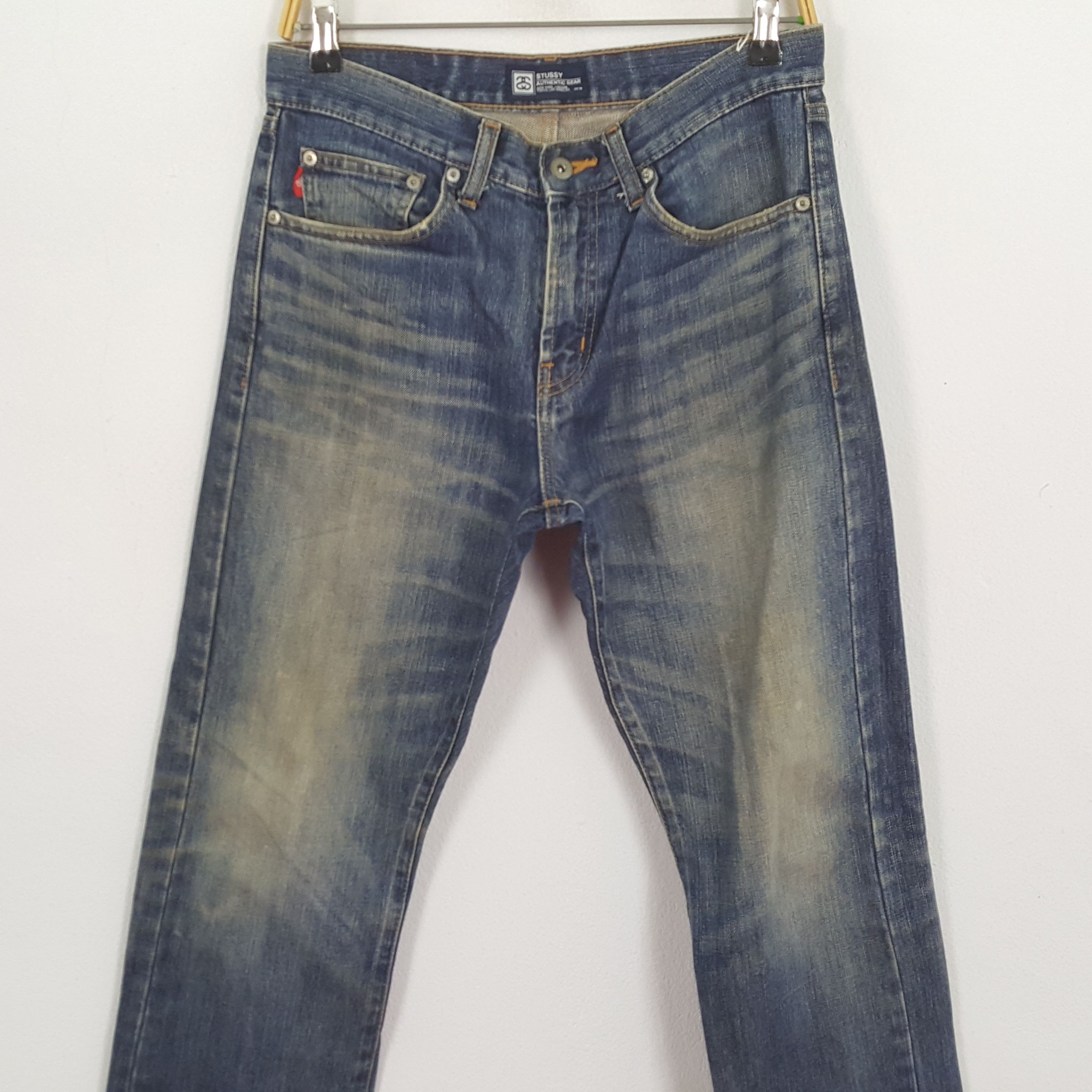 Stussy × Vintage Vintage STUSSY Streetwear Skateboard Style Big Logo Jeans Size US 30 / EU 46 - 5 Thumbnail