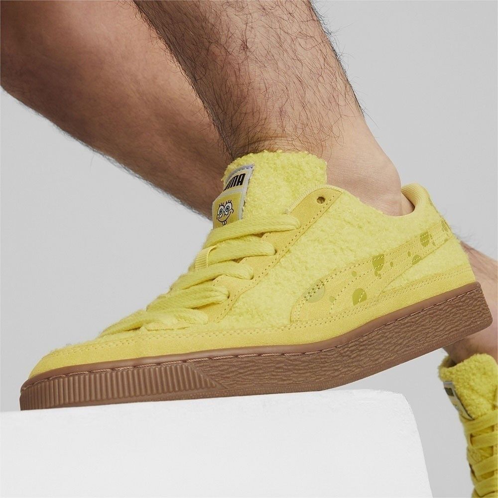 Puma PUMA x SPONGEBOB Men's Suede Yellow Sneakers Rare Size US 10 / EU 43 - 5 Thumbnail