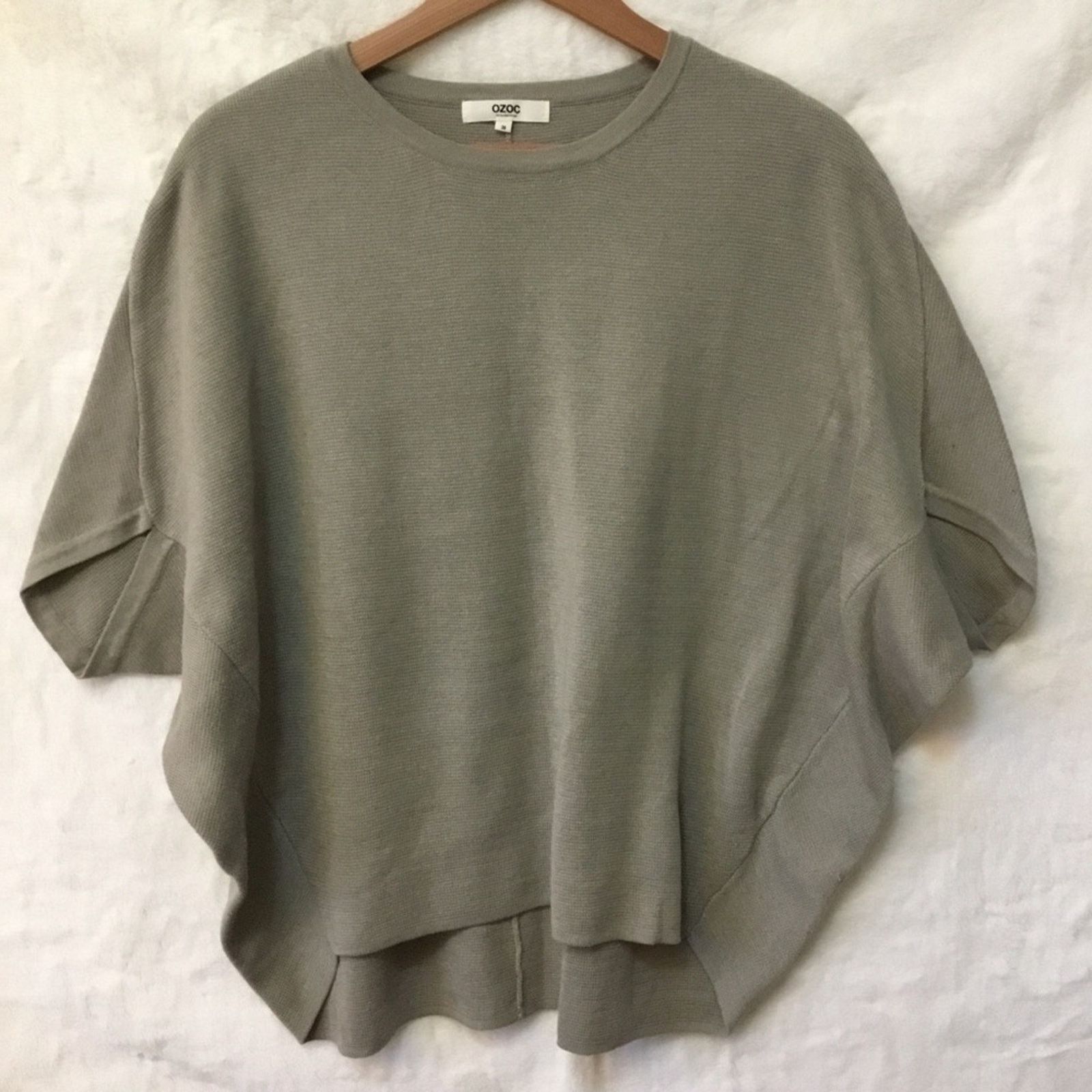 Other OZOC Gray Textured Knit Top Size S / US 4 / IT 40 - 1 Thumbnail