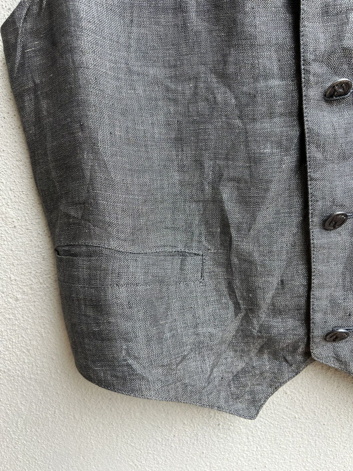 Versace Vintage 90s Gianni Versace Versus Linen Vest Size US M / EU 48-50 / 2 - 10 Thumbnail