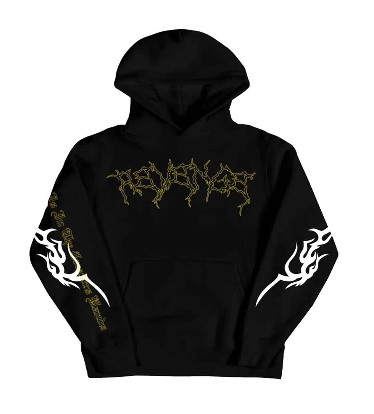 Revenge Yellow Lightning Cerberus Hoodie Black Size US L / EU 52-54 / 3 - 1 Thumbnail