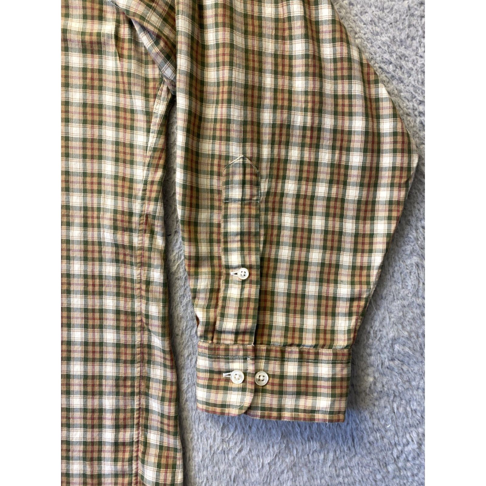 Polo Ralph Lauren POLO RALPH LAUREN Shirt Mens Classic Button-Down Long Sleeve Plaid Multicolor Light 18 36/37 Slimming Casual All Seasons Polo Pony Logo Button-Up Size US XXL / EU 58 / 5 - 5 Thumbnail