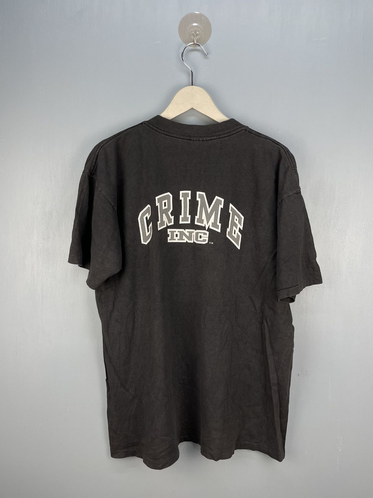Vintage Vintage 90s Crime Inc. skateboard gangster t shirt Size US L / EU 52-54 / 3 - 2 Thumbnail