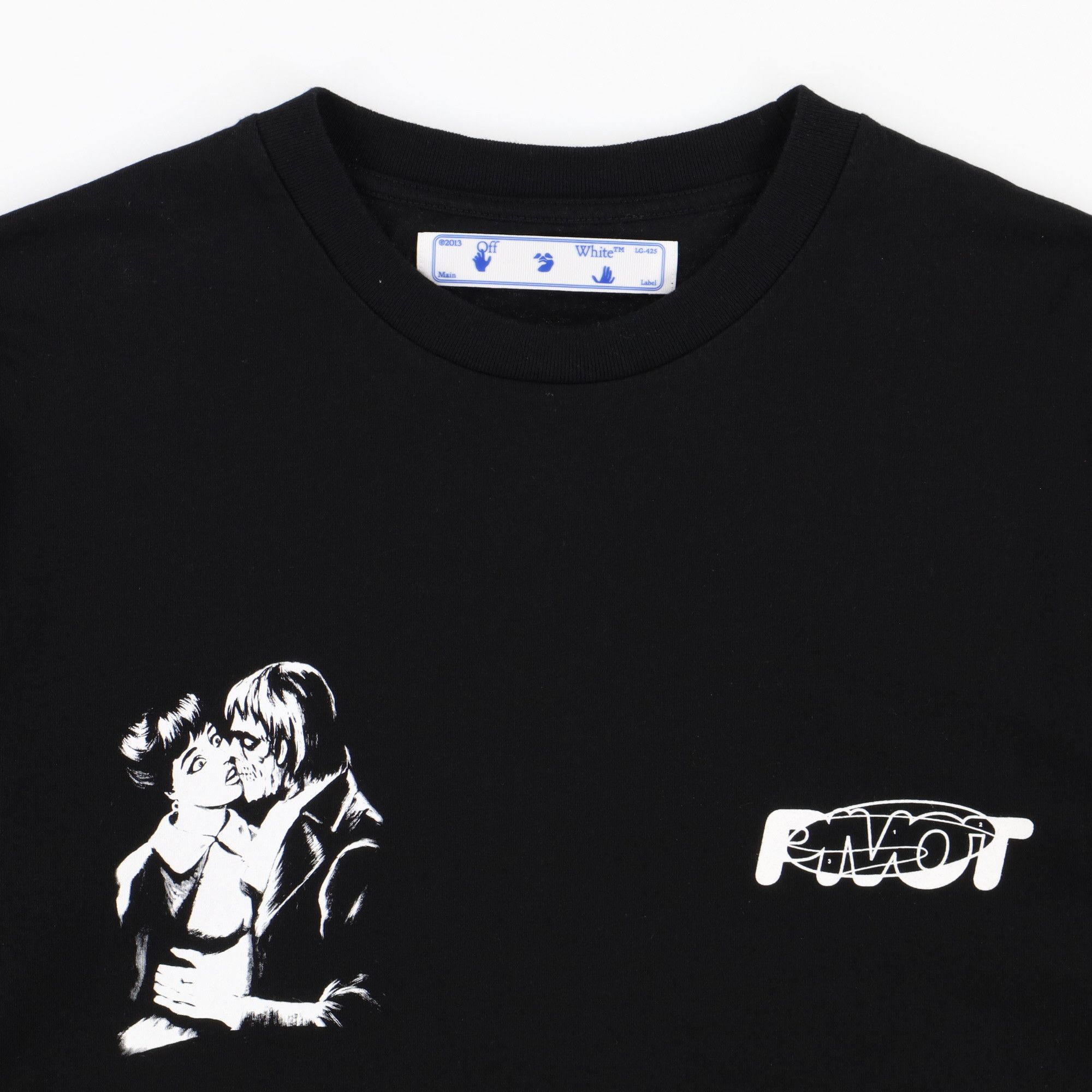 Off-White Black Kiss 21 Double Layer Long Sleeve T-Shirt Size US XXS / EU 40 - 6 Thumbnail