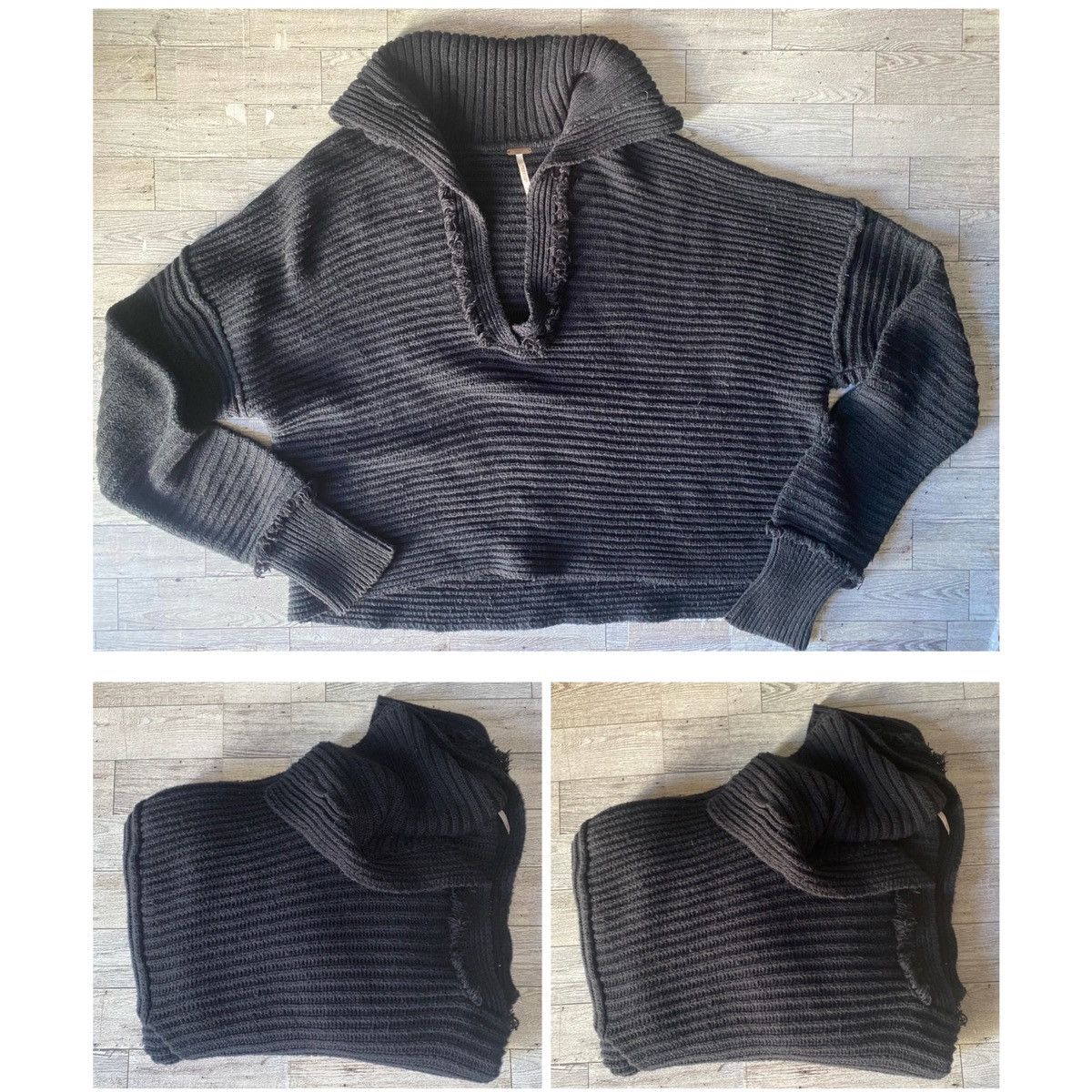 Free People Free People, Ribbed, Chunky Knit, Marlie Slouchy Sweater Size XS / US 0-2 / IT 36-38 - 10 Thumbnail