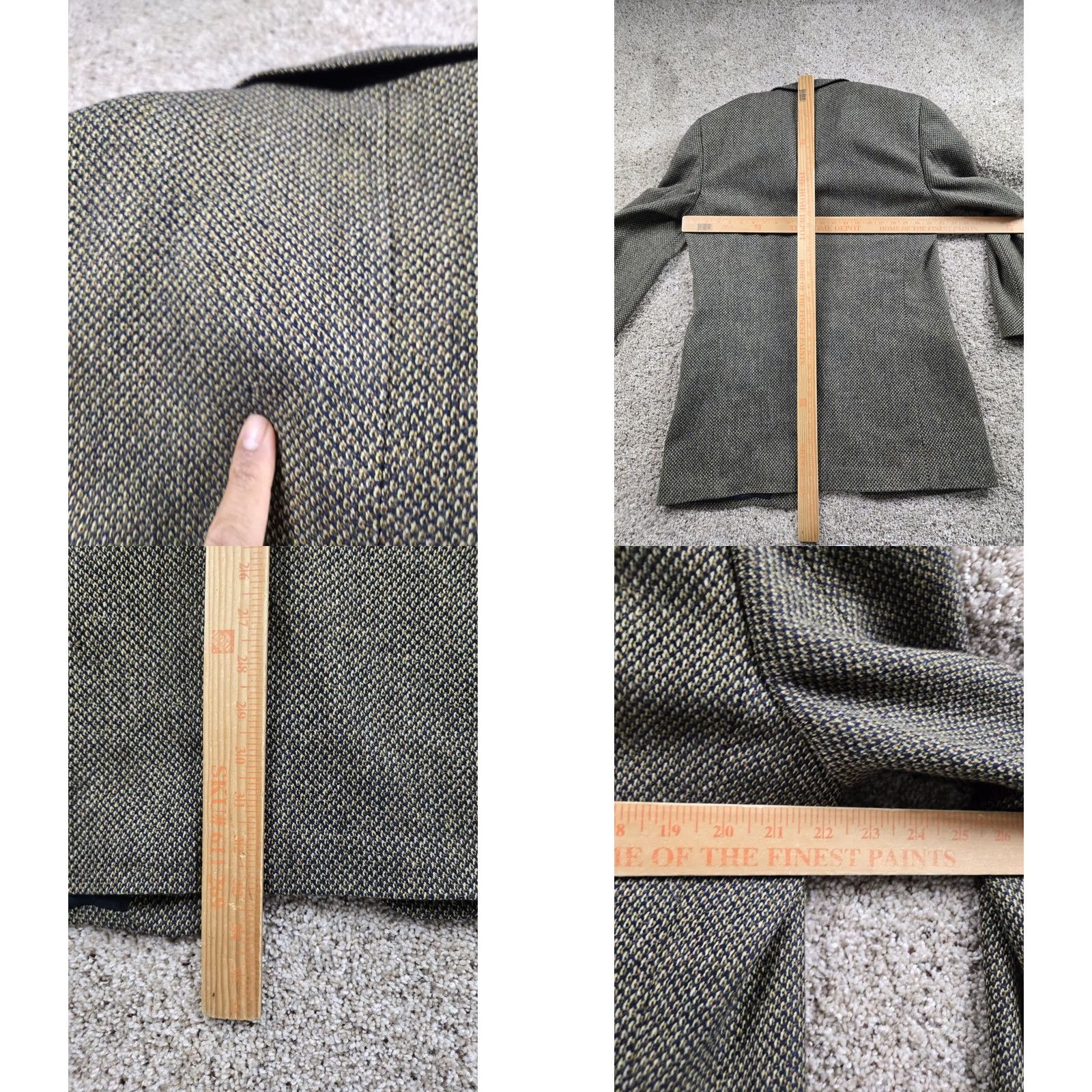 Ermenegildo Zegna Ermenegildo Zegna Blazer Single-Breasted Wool Brown Plaid Notch 3-Button Chest 40 L EU 52 L US Mens Vintage? Size 42R - 9 Thumbnail