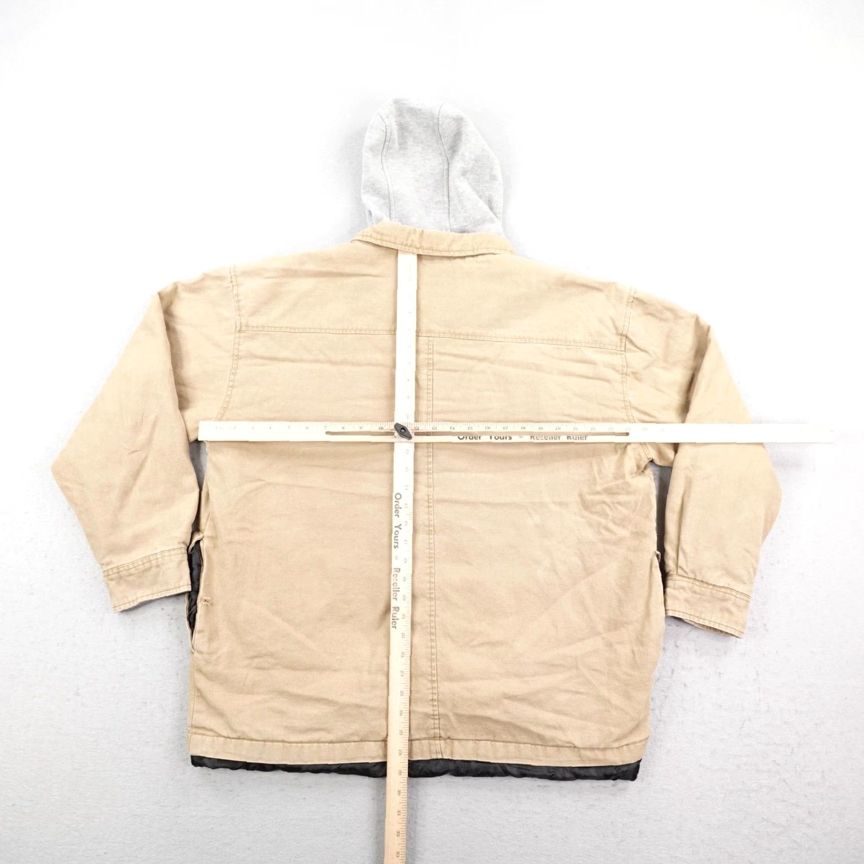 Dickies Dickies Jacket XL Mens Beige Khaki Canvas Quilted Hooded Utility Field Coat Work Size US XL / EU 56 / 4 - 4 Thumbnail