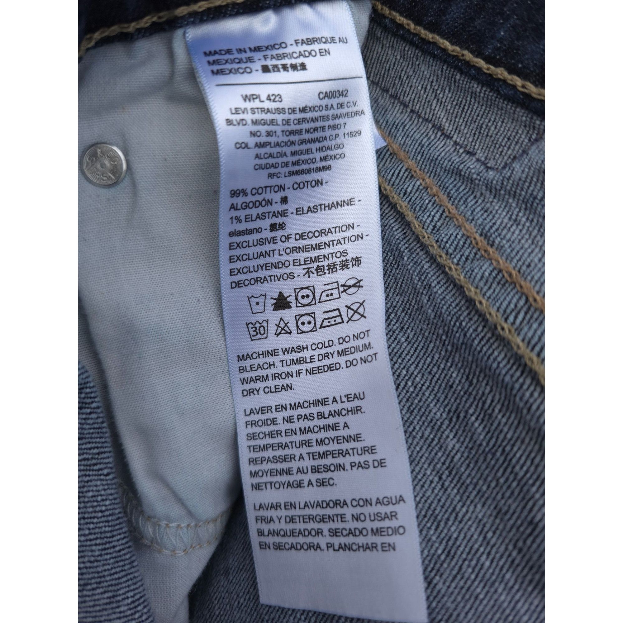 Levi's Levi Strauss & Co Signature S51 Straight Denim Jeans W40 L30 Size US 40 / EU 56 - 4 Thumbnail