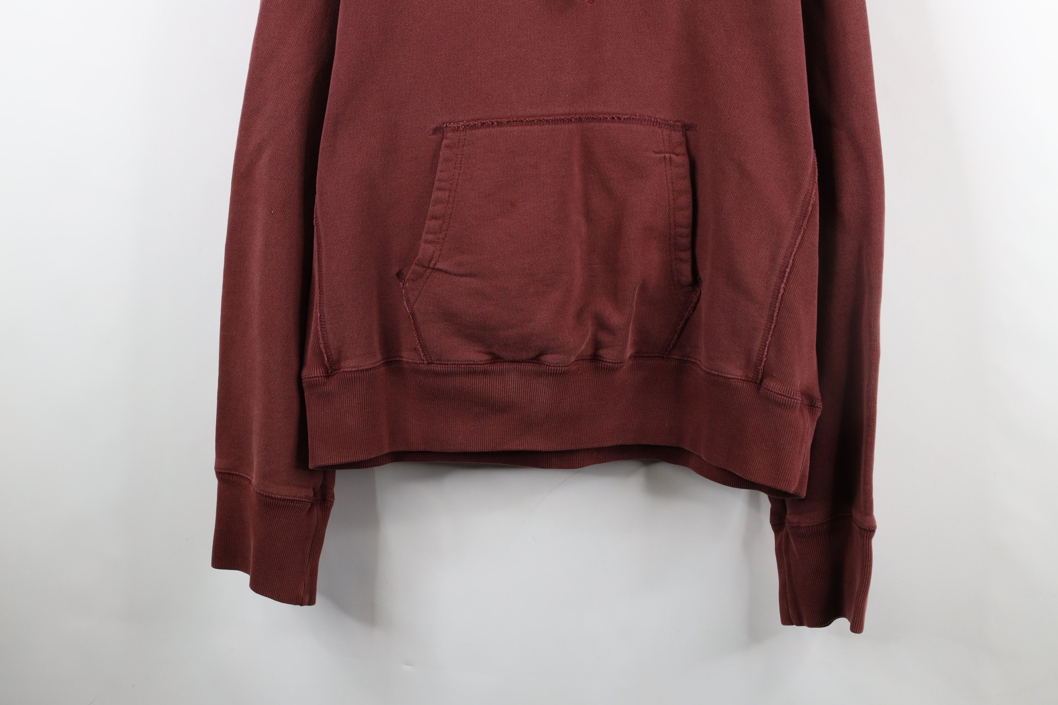 Abercrombie & Fitch × Vintage Vintage 90s Y2K Abercrombie & Fitch Spell Out Hoodie Red Size US L / EU 52-54 / 3 - 3 Thumbnail