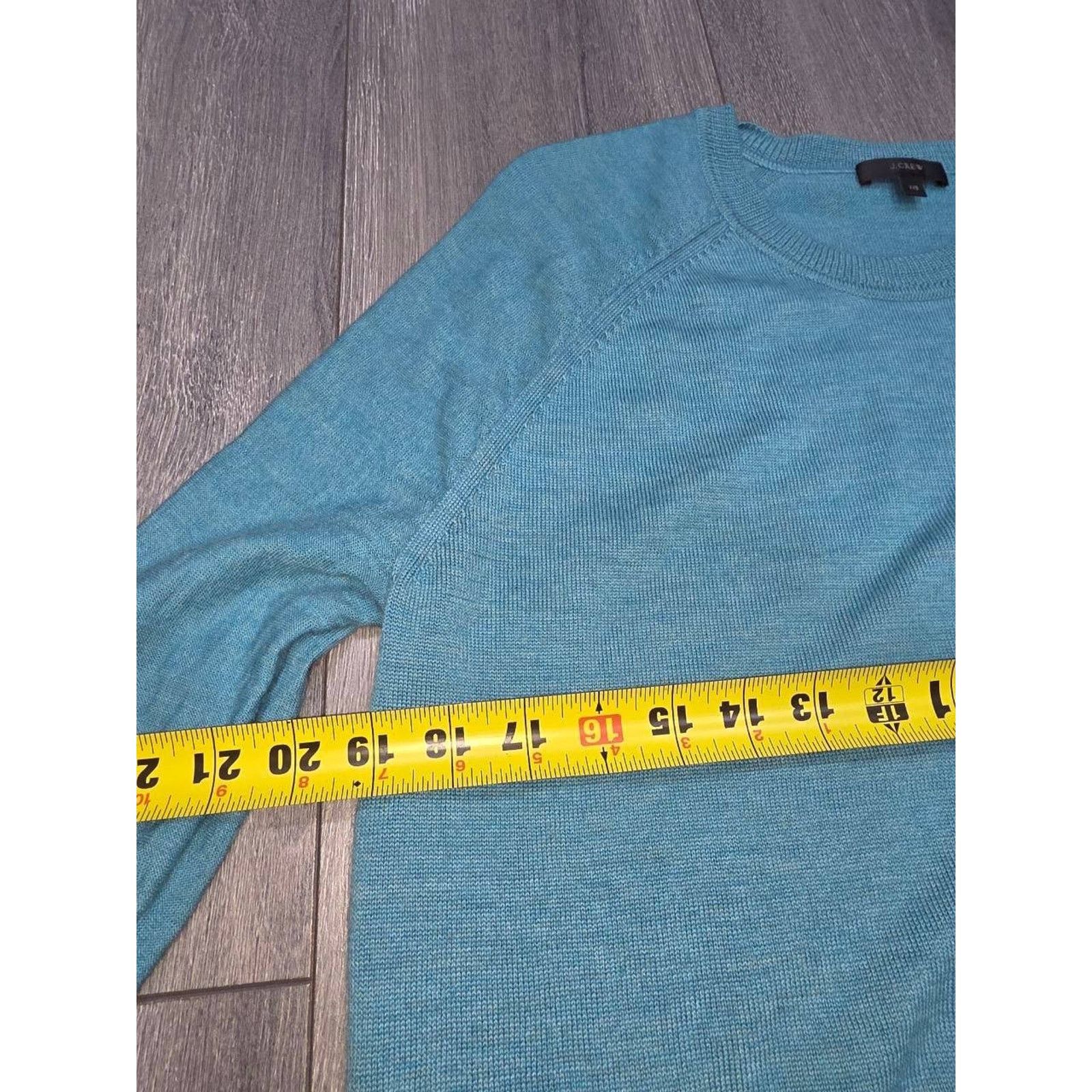J.Crew J.Crew 100% merino Sweater tunic 3/4 turquoise XXS A003192 Size XXS / US 00 / IT 34 - 3 Thumbnail