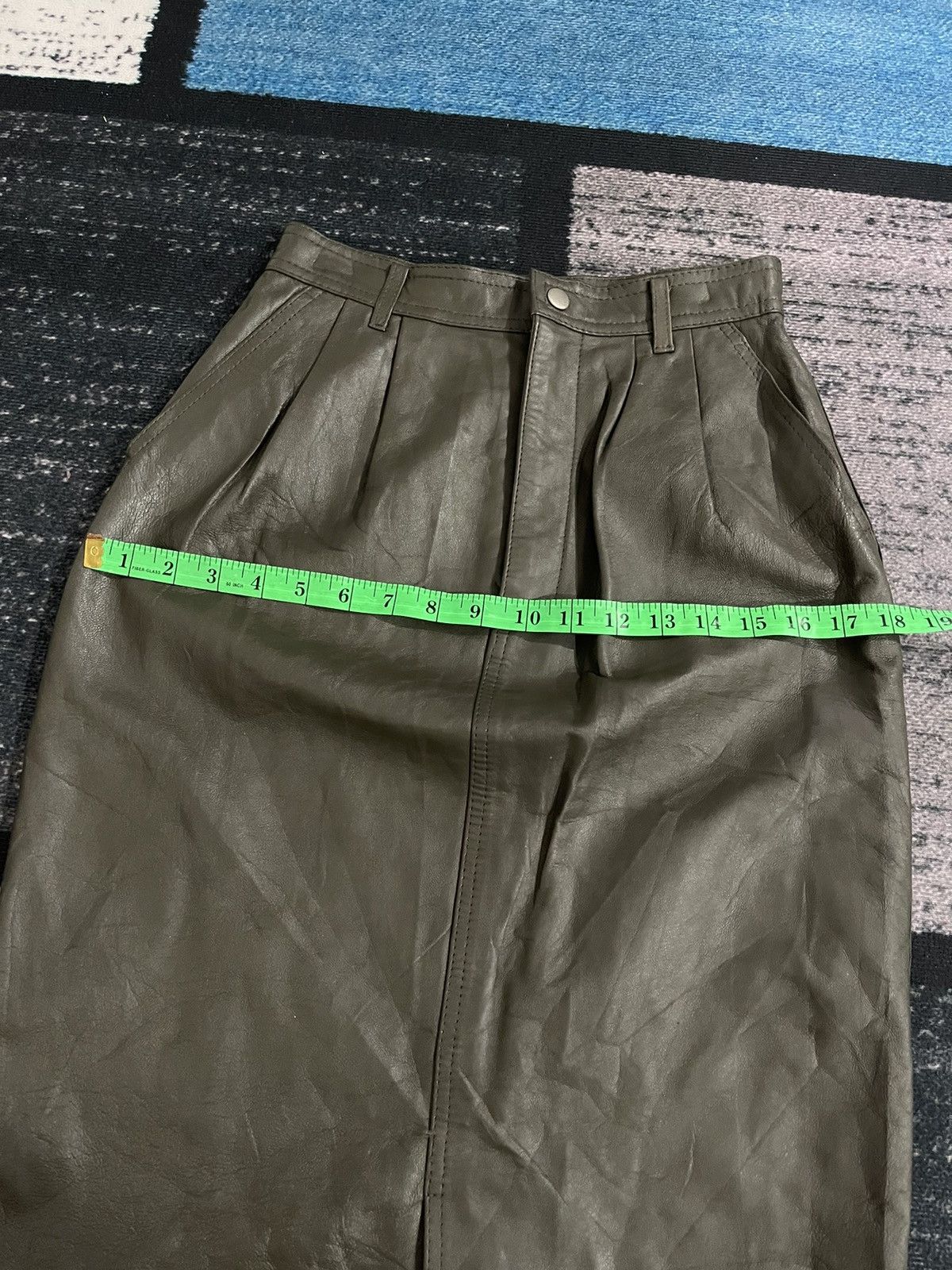 Hai Sporting Gear × Issey Miyake Vintage Issey Miyake Skirt Leather By Hai Sporting Gear Size 26" / US 2 / IT 38 - 16 Thumbnail
