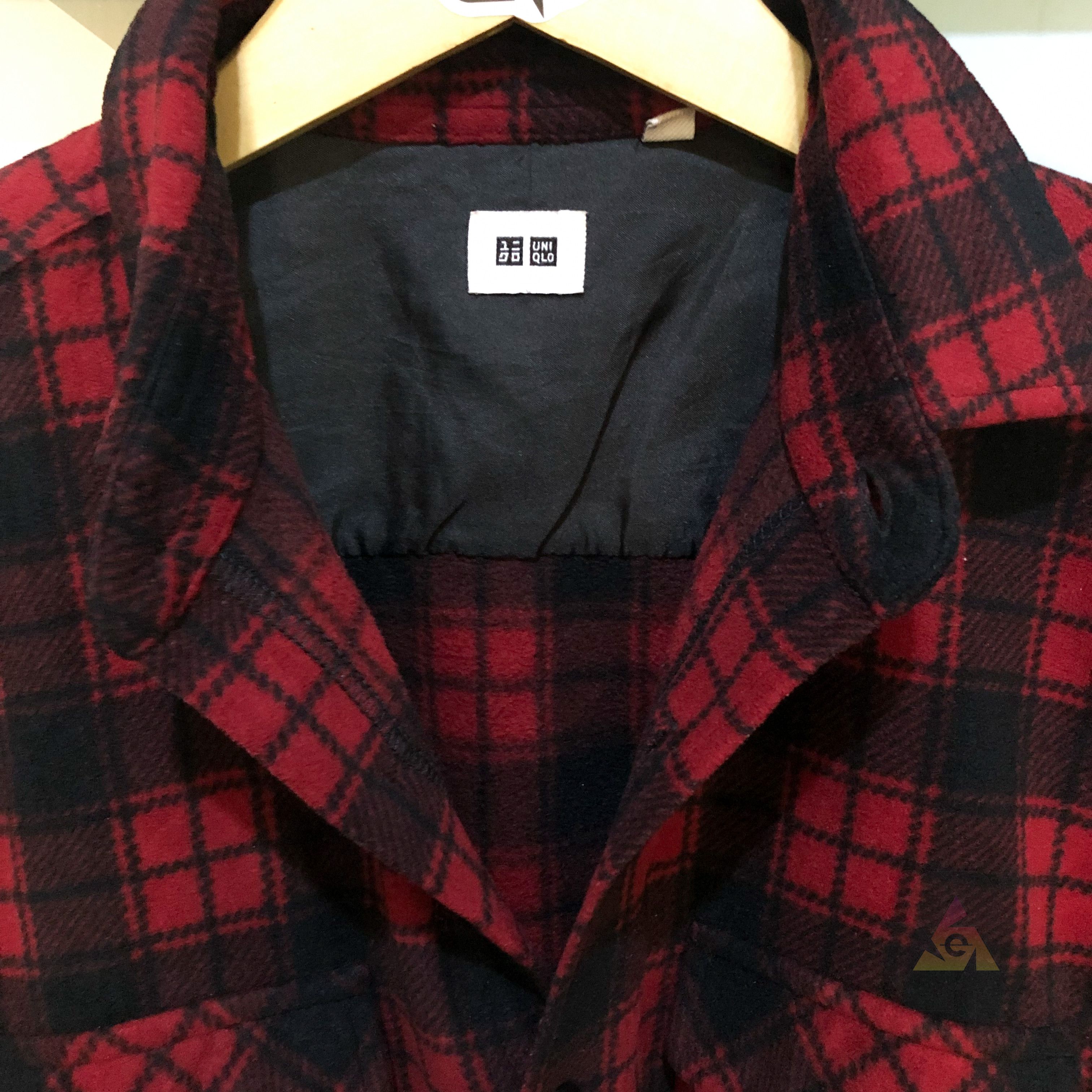 Uniqlo × Vintage Uniqlo Flannel Plaid Long Sleeve Y2K Size US L / EU 52-54 / 3 - 6 Thumbnail