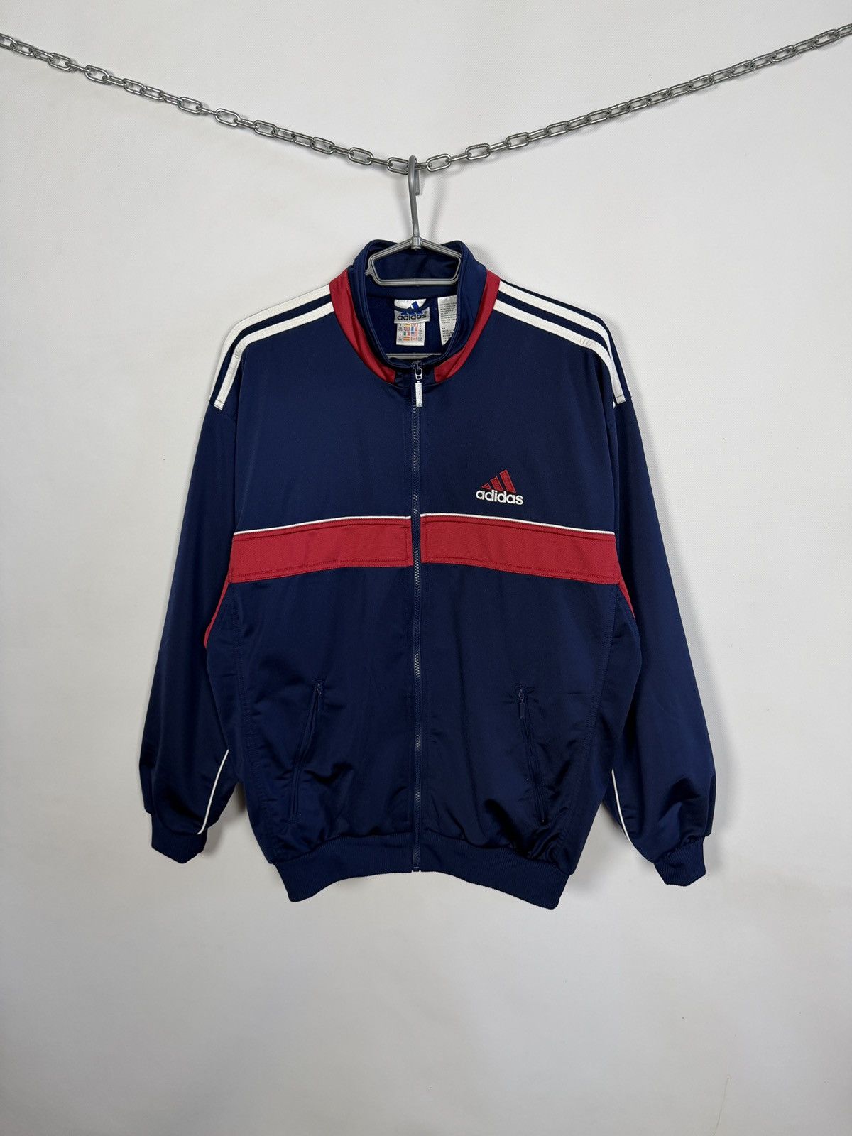 Adidas Adidas Vintage 90s Track Jacket Retro Streetwear Size M Size US M / EU 48-50 / 2 - 2 Thumbnail