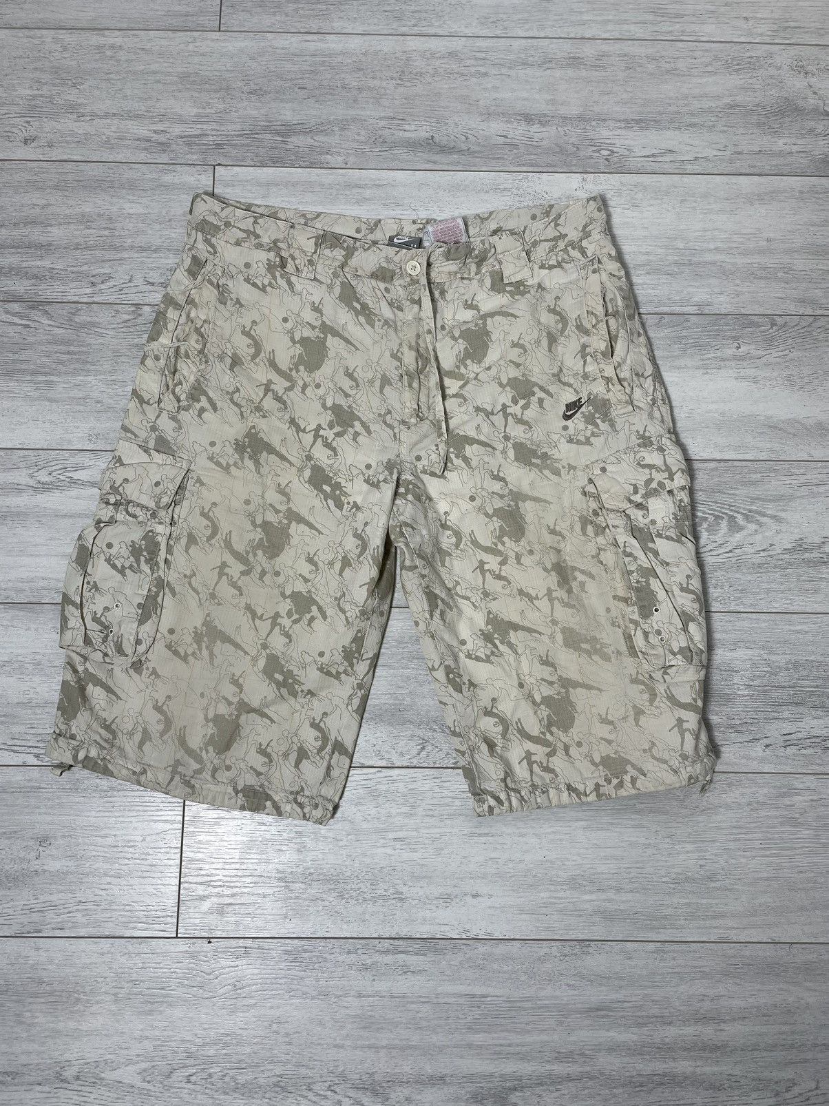 Nike × Vintage Nike Cargo Short monogram Y2K 90s Size US 34 / EU 50 - 1 Thumbnail