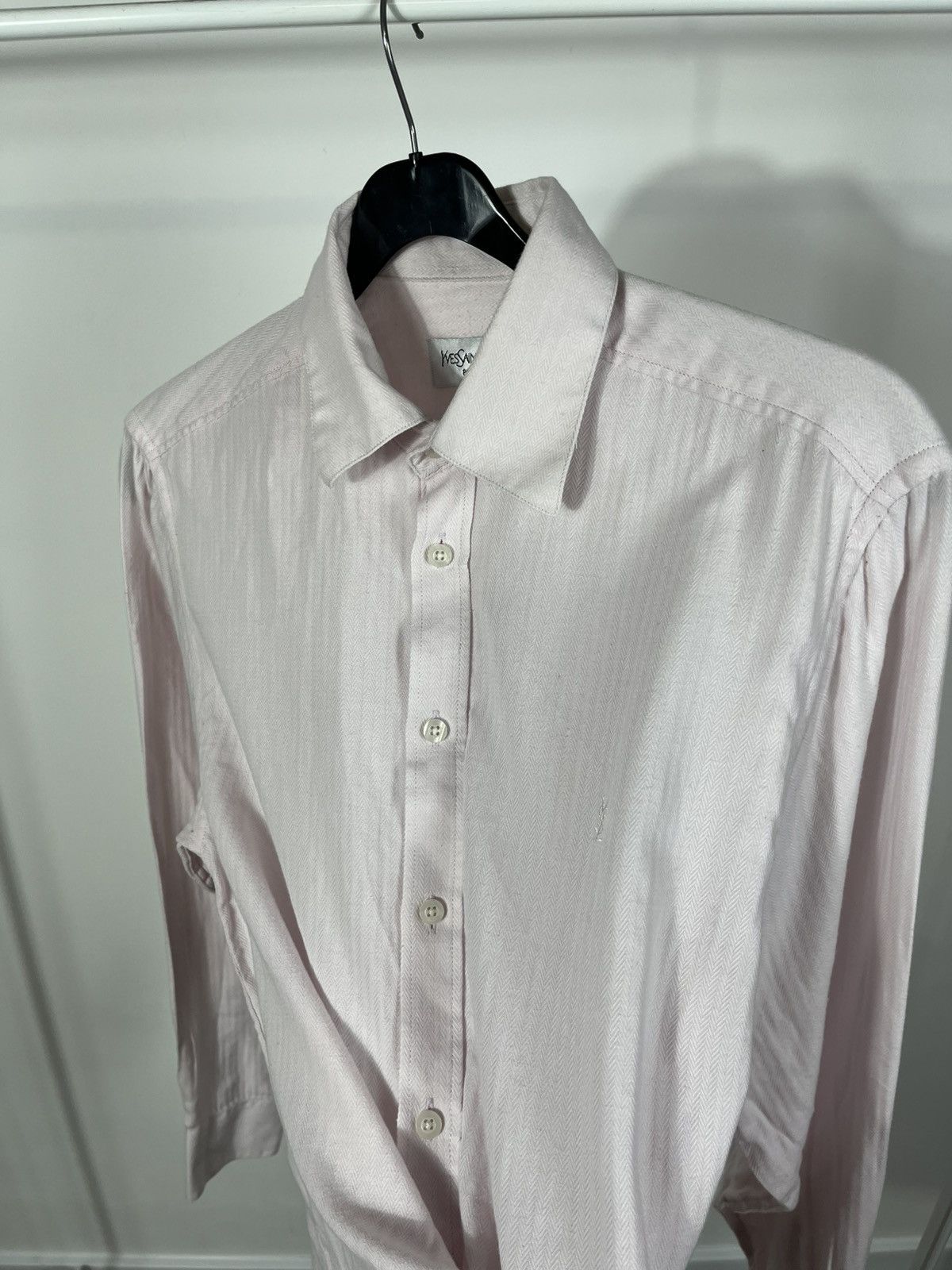 Yves Saint Laurent Yves Saint Laurent Pour Homme Pink Shirt Size M Size US M / EU 48-50 / 2 - 9 Thumbnail