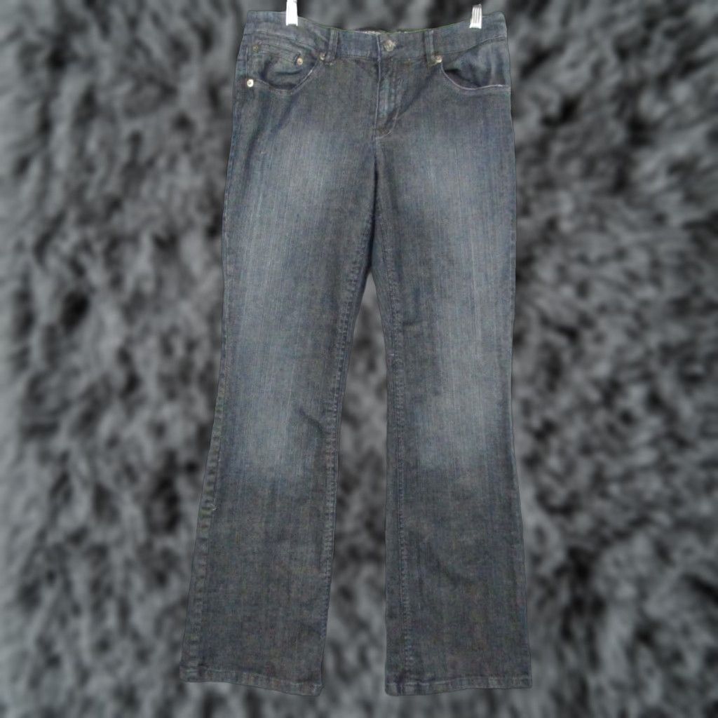 Madison Madison Jeanswear Modern Boot Denim 8 Women's Blue Cotton Blend Mid Rise Jeans Size 30" / US 8 / IT 44 - 1 Thumbnail