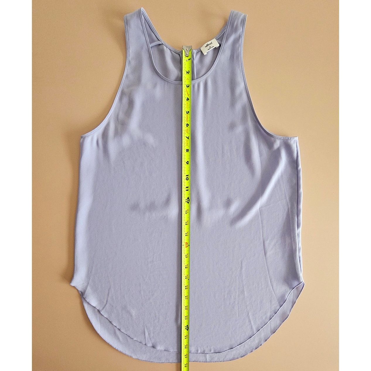 Aritzia ARITZIA Wilfred Lilac Sevres Zip Hi-Low Tank Top Blouse M Size M / US 6-8 / IT 42-44 - 6 Thumbnail