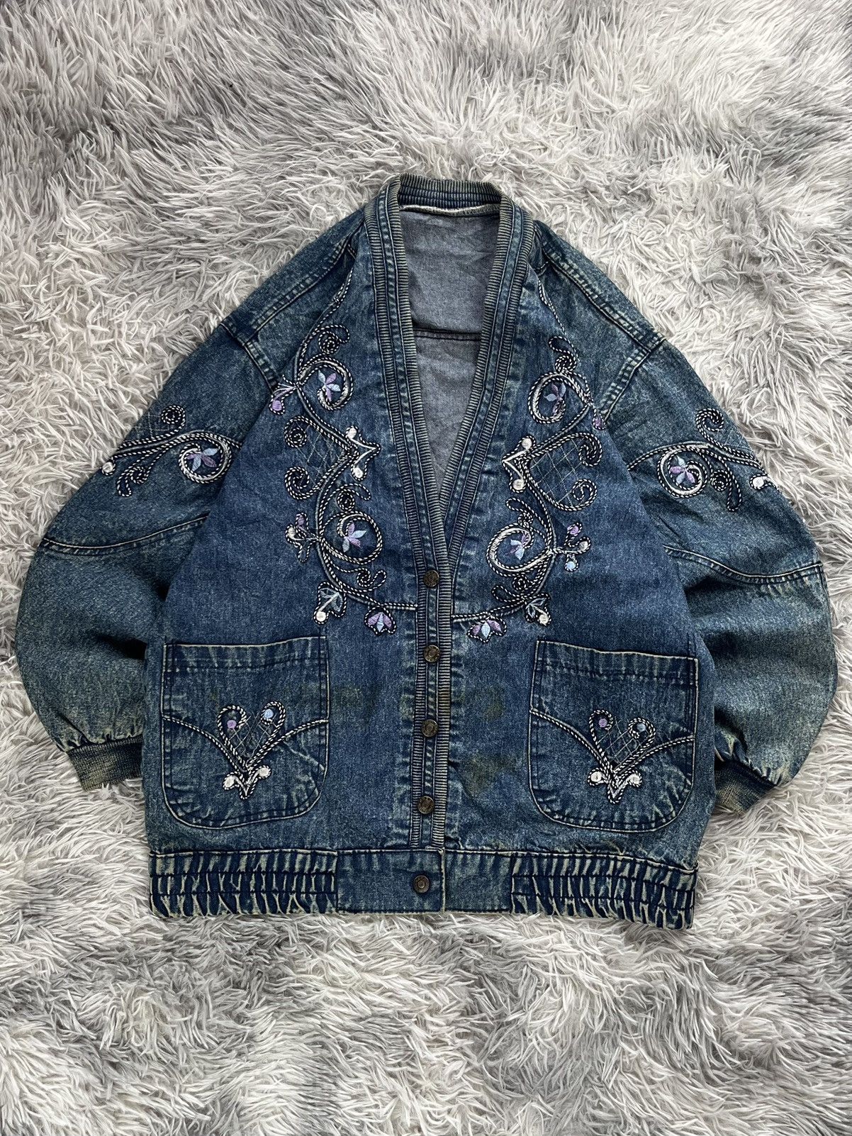 Vintage Vintage Bora Jeans jacket Size US S / EU 44-46 / 1 - 1 Thumbnail